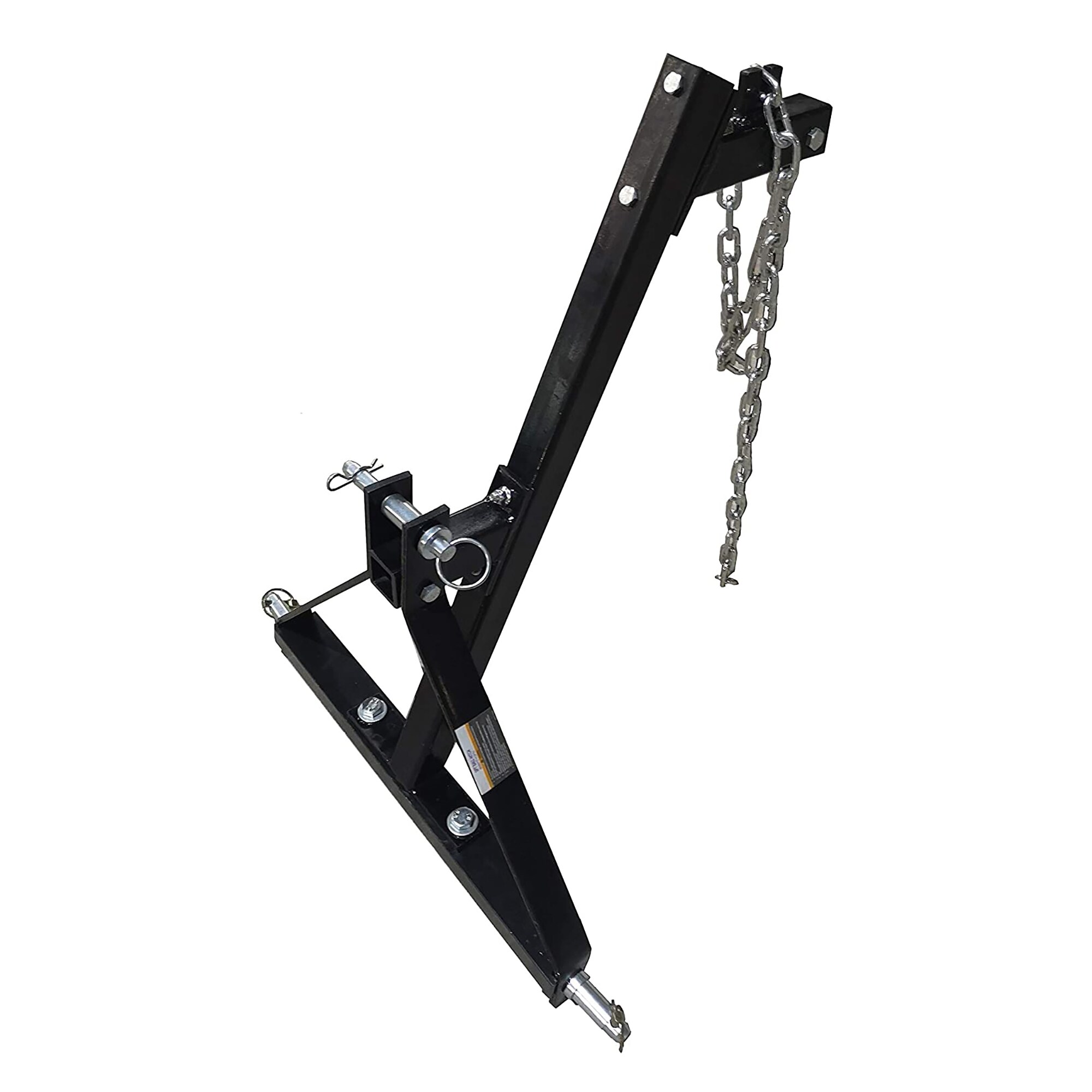 Heavy Duty Black Steel Log Skidding Arm with Chain