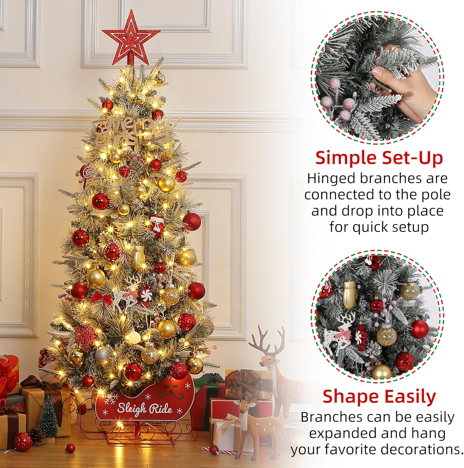 Qeetex DHZ-PHO-0ZGXWW4R Artificial-Christmas-Trees - View #7