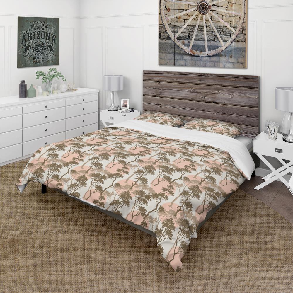Designart BED19338-Q 3 -Piece Green Queen Duvet cover Set
