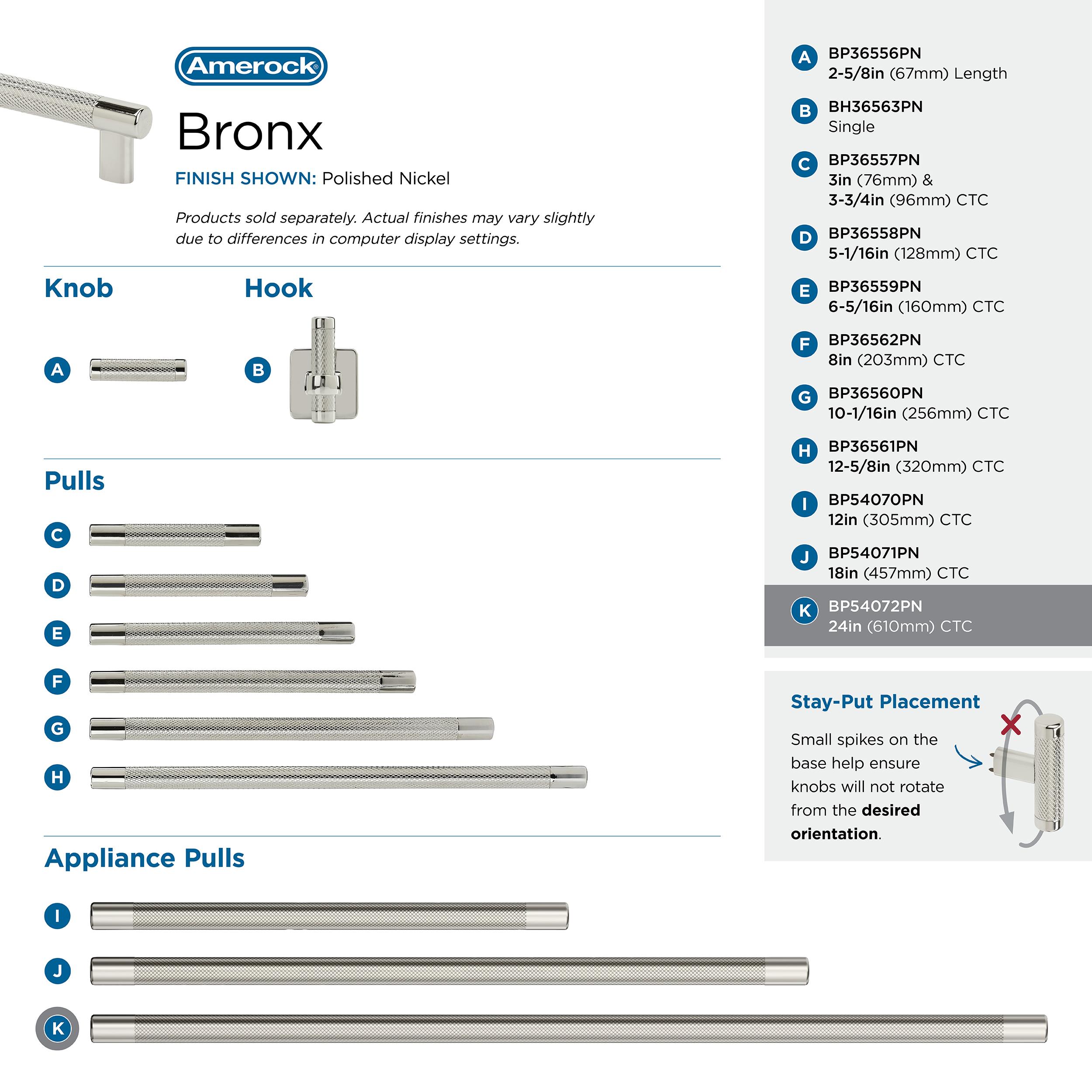 Amerock BP54072PN Cabinet-Pulls - View #6