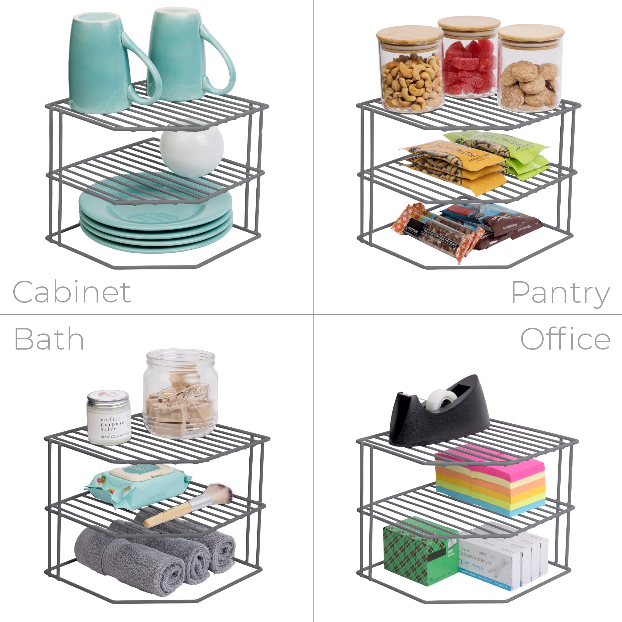 Kitchen Cabinet Corner Baskets Multi-function Storage Rack Corner