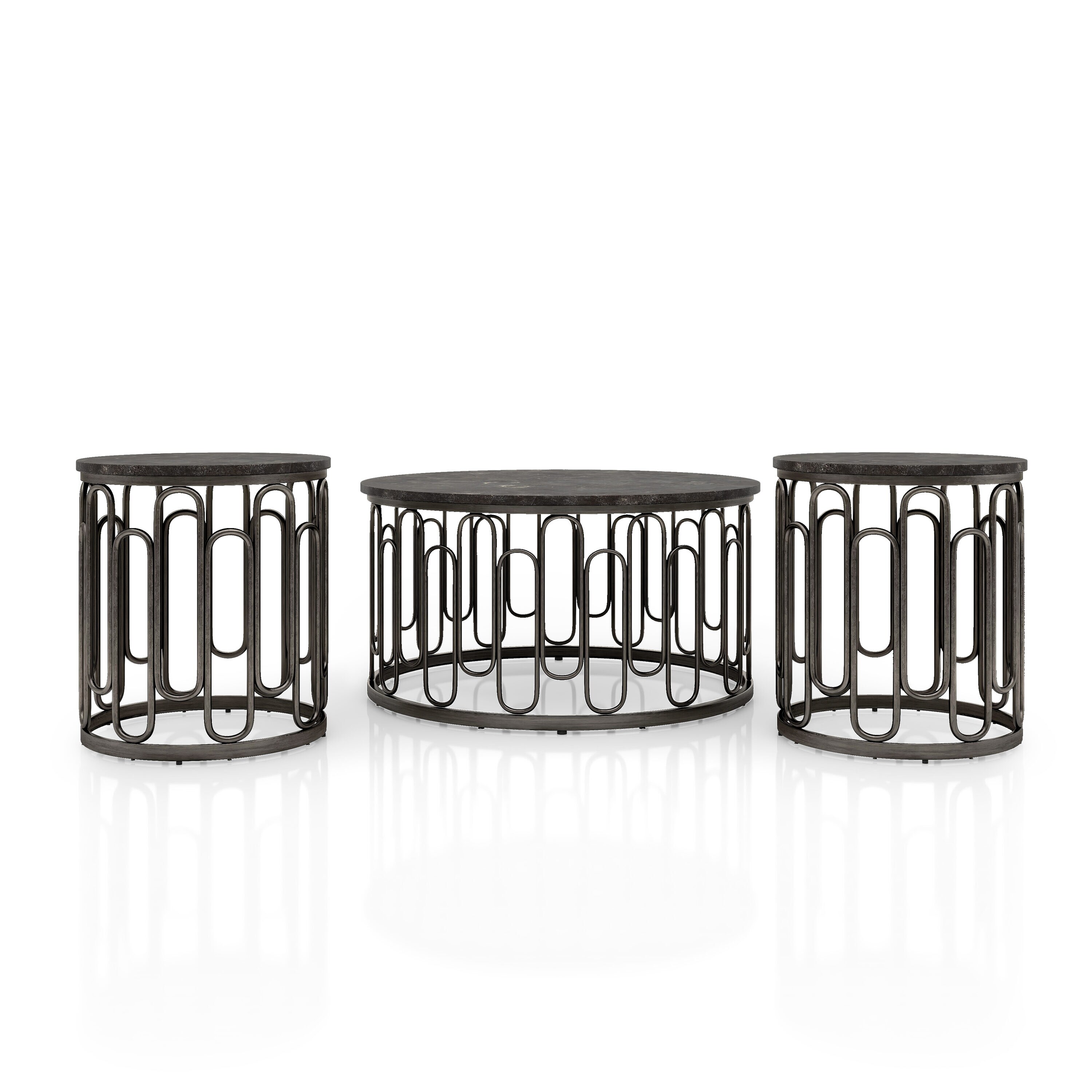 Furniture of America 005L-4001C-2E Accent-Table-Sets - View #2