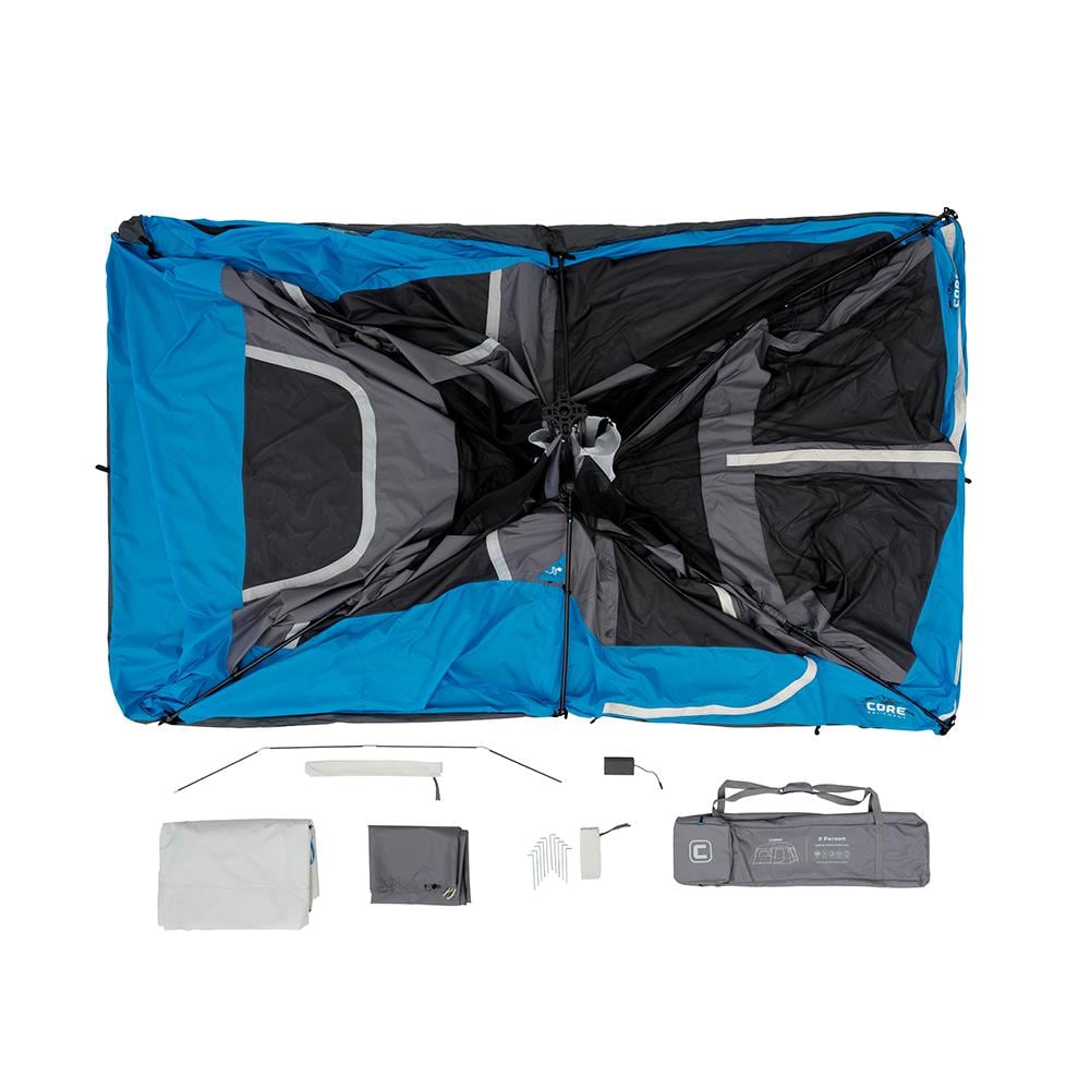 inzet Namaak Tapijt Core Polyester 9-Person Tent in the Tents department at Lowes.com
