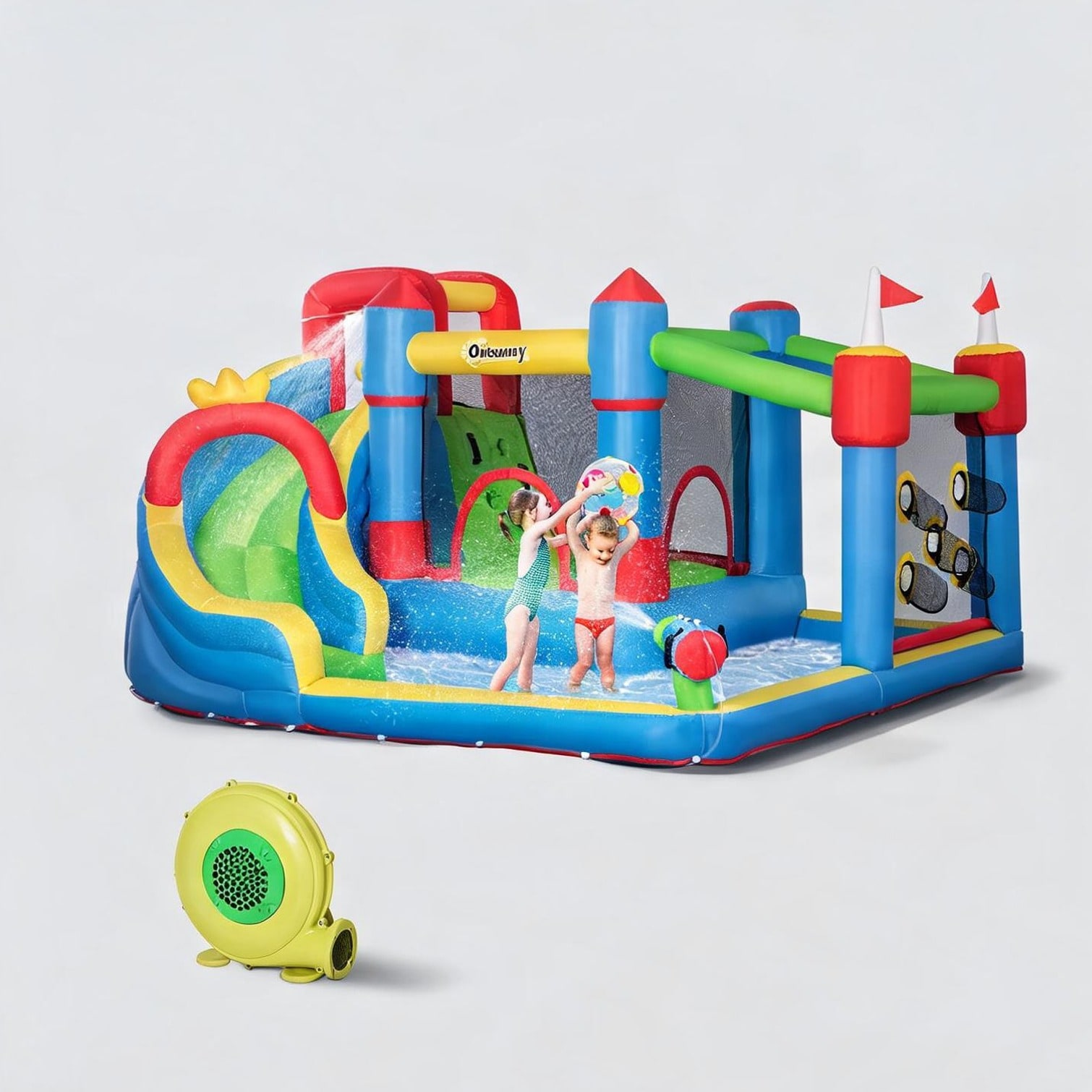 SunJet Cannon and Multicolor Outdoor Sports with 1 in for Outdoor Space Climbing Wall