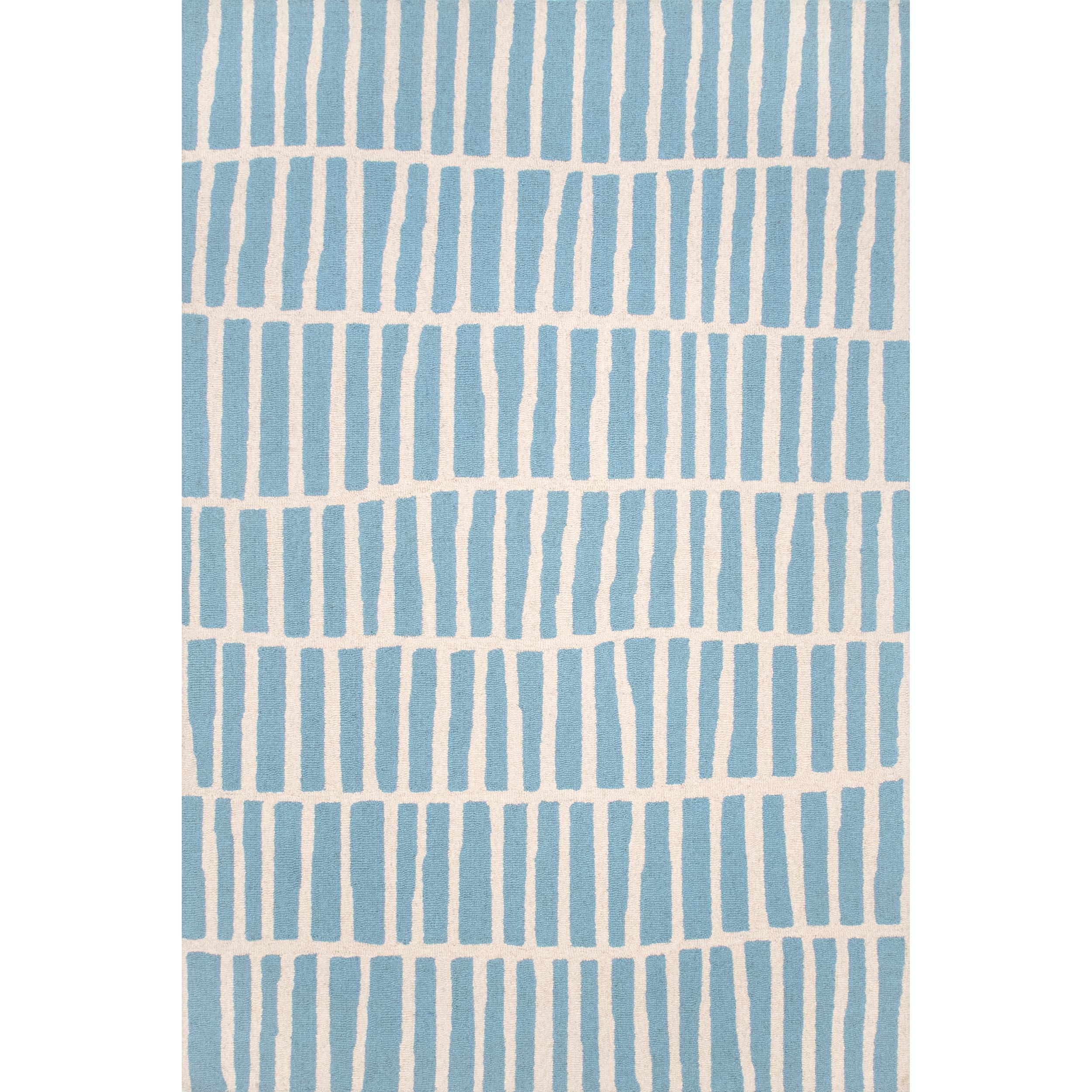 nuLOOM MTHM05E-206 Lemuel 2 X 6 Wool Baby Blue Indoor Geometric Runner Rug
