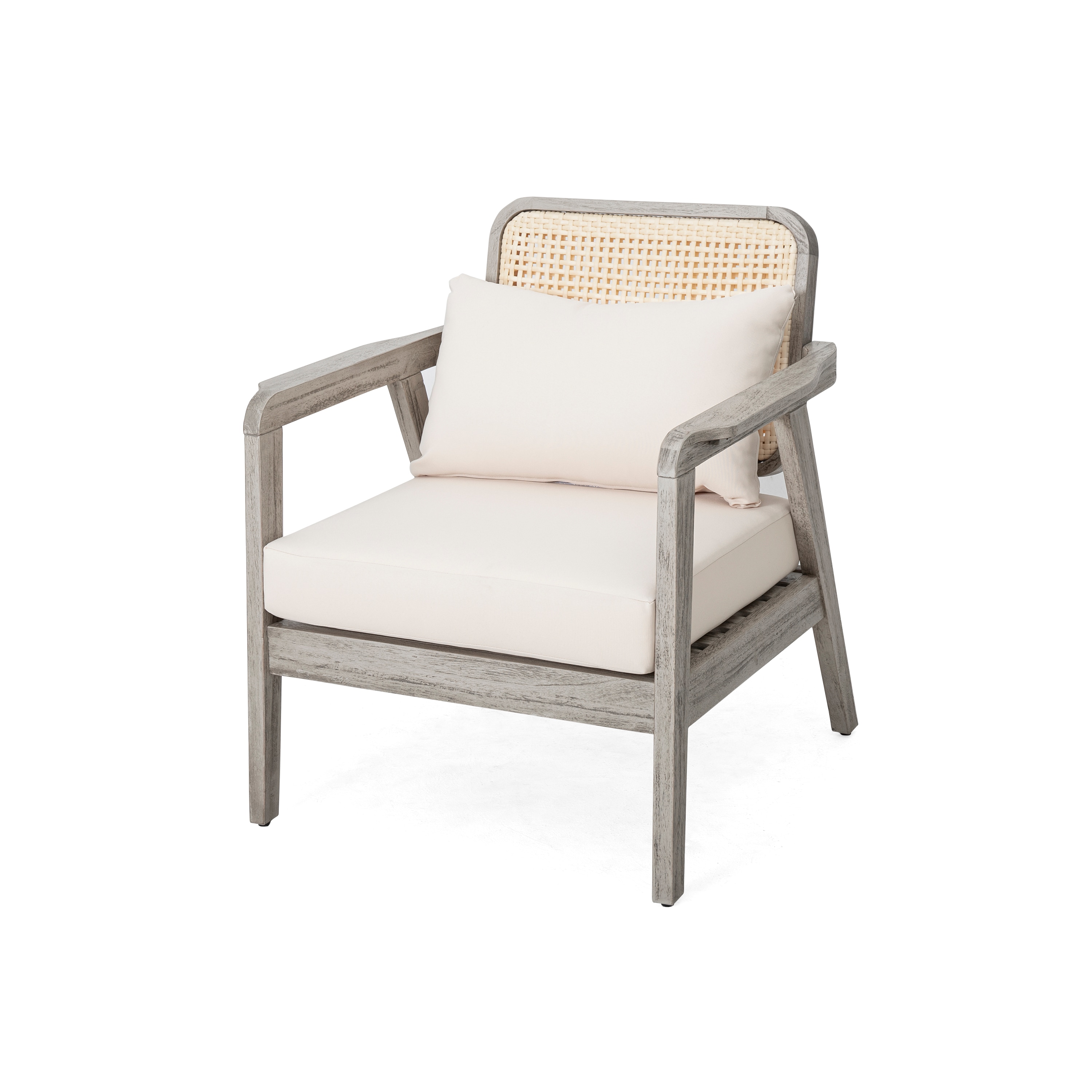 Christopher Knight Home Cascade Outdoor Acacia Wood Patio Club Chair with Water Repellent Fabric Cushion #319619