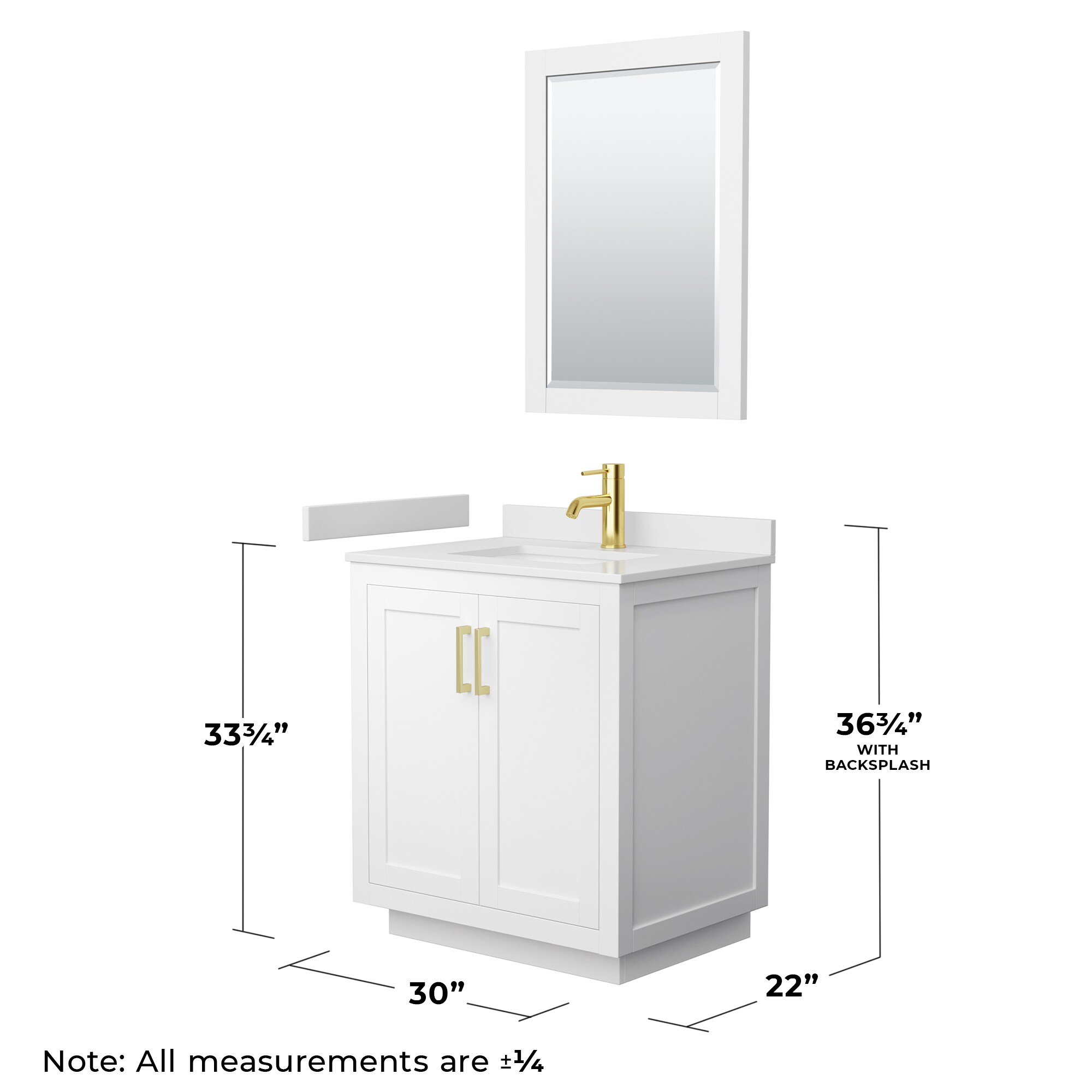 Wyndham Collection WCF292930SWGWCUNSM24 Bath-Vanity-Combo - View #6