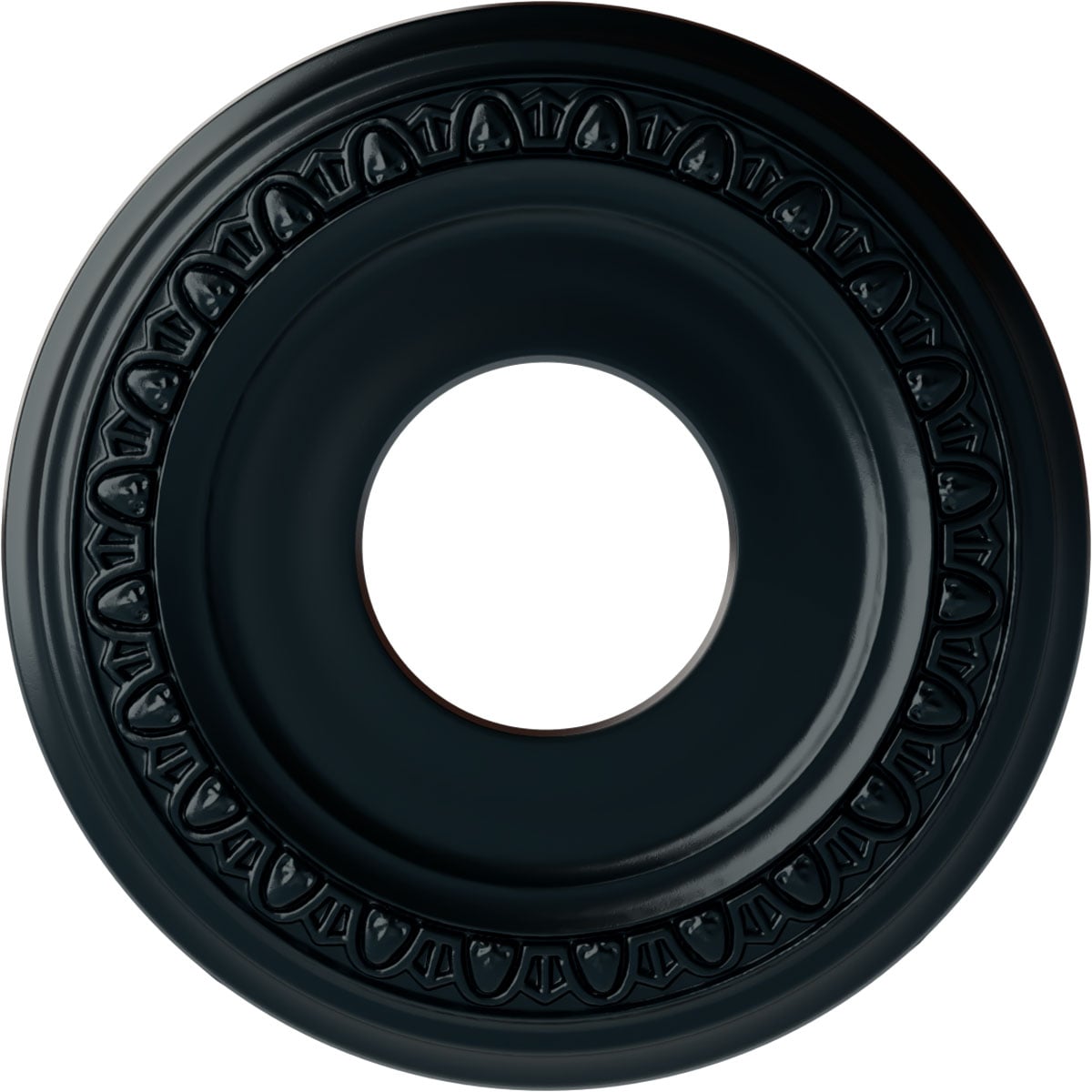 Ekena Millwork CM12JANSF Jackson 12.25-in W x 12.25-in L Painted Night Shade Polyurethane Whole Ceiling Medallion