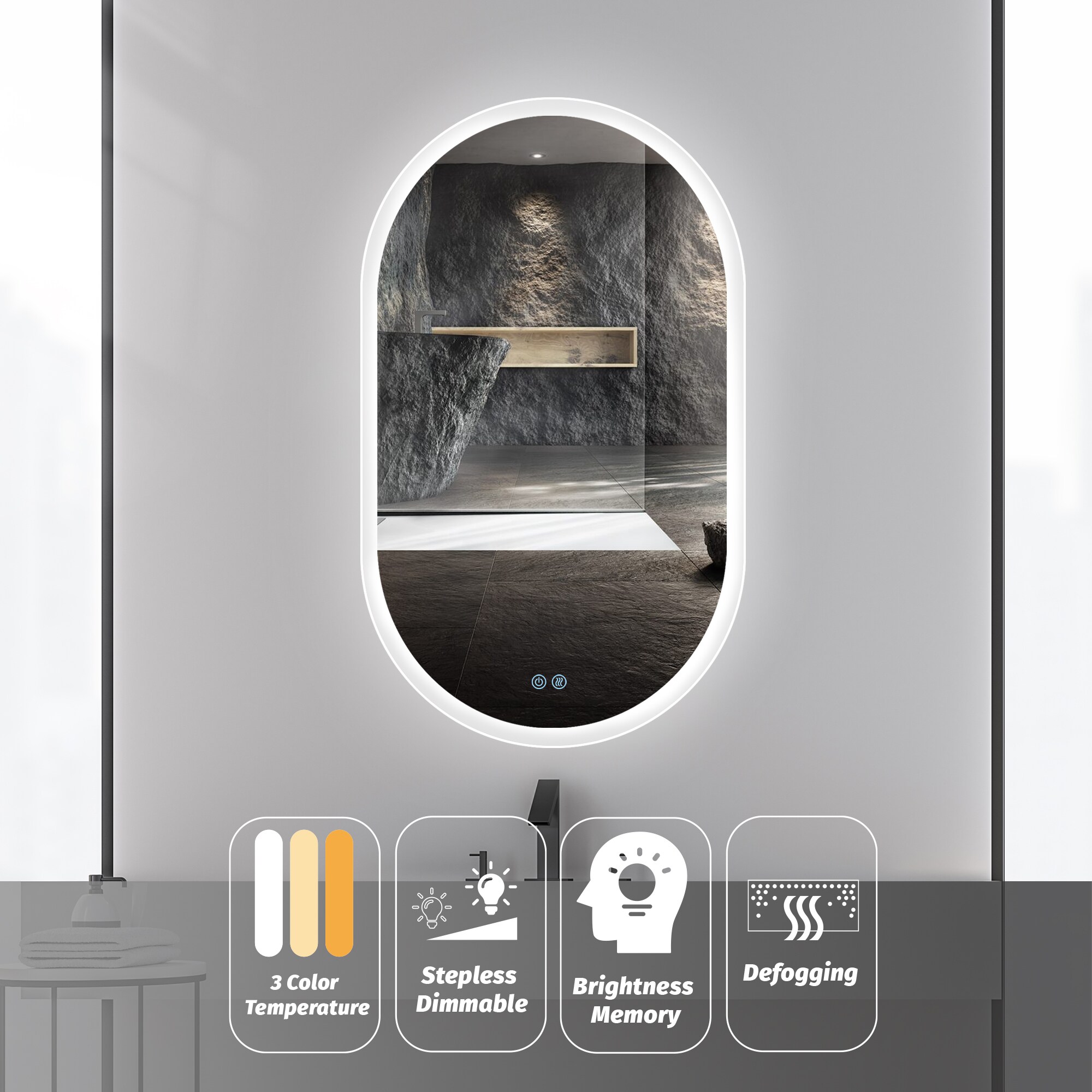 AAZJ JKF-MU04-2436SF1 Framed-Bath-Mirrors - View #15