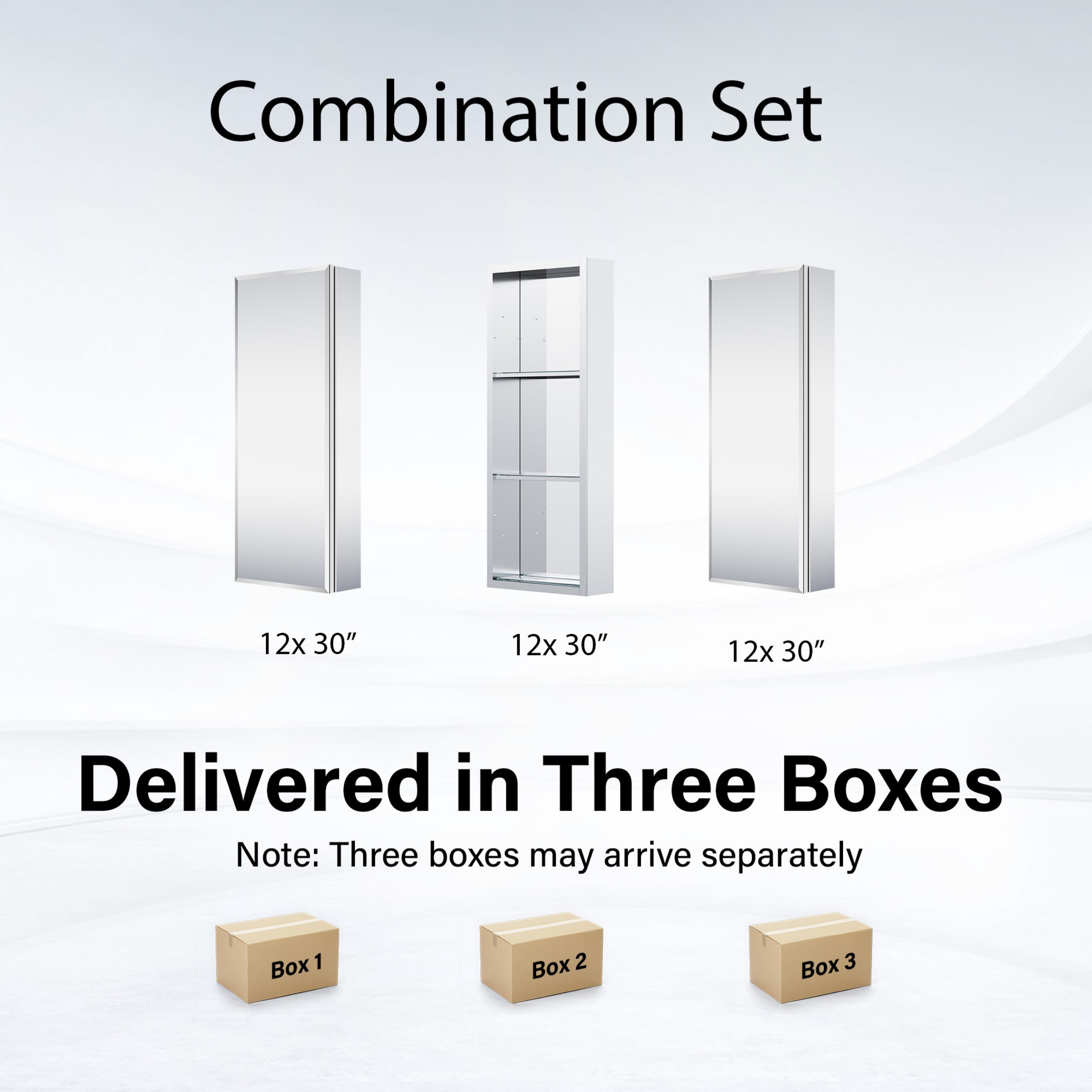 WELLFOR B12R1230MCB12L Bathroom-Wall-Cabinets - View #9