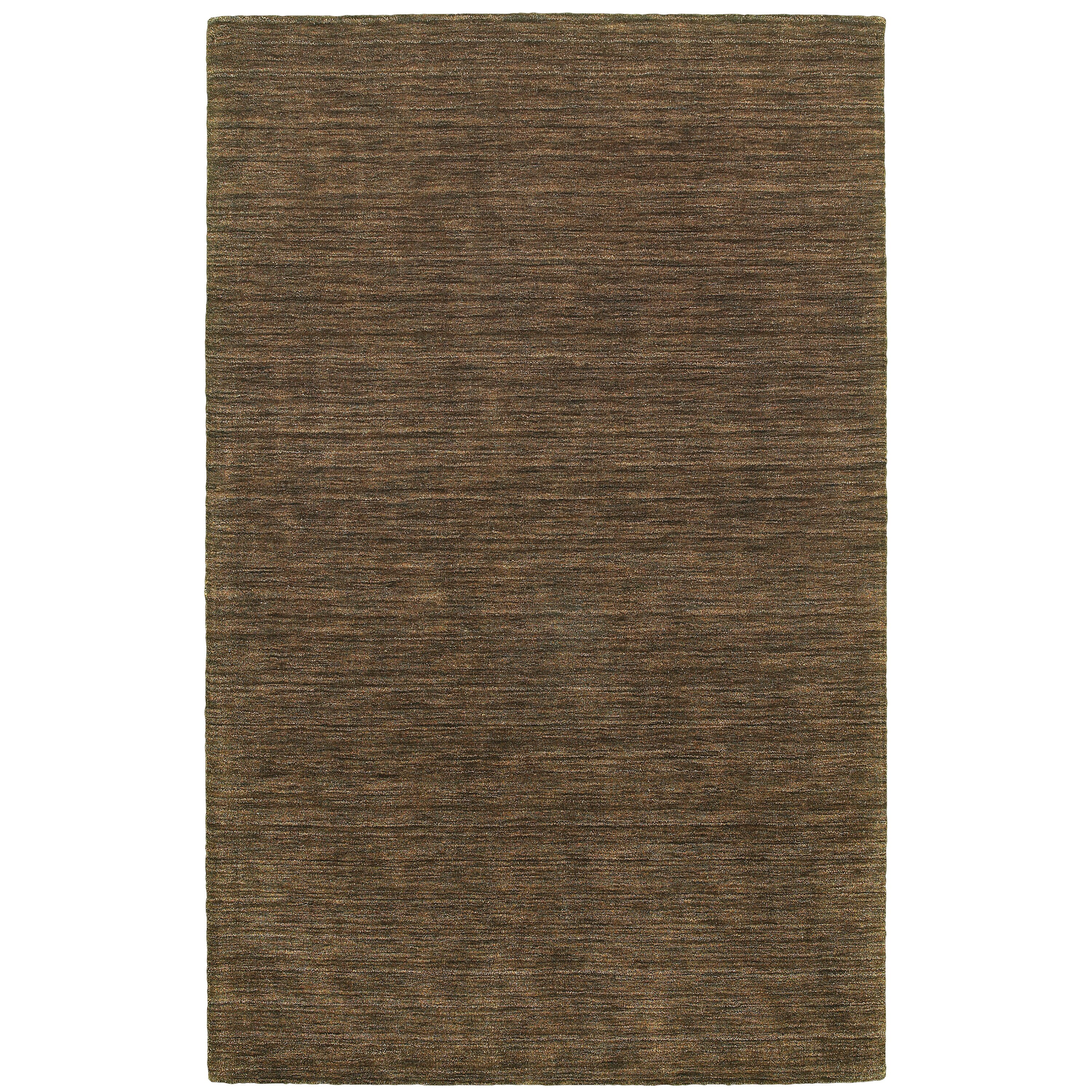 Archer Lane 271ANO97L Loren 8 x 10 (ft) Tufted Wool Brown Rectangular Indoor Solid Area rug