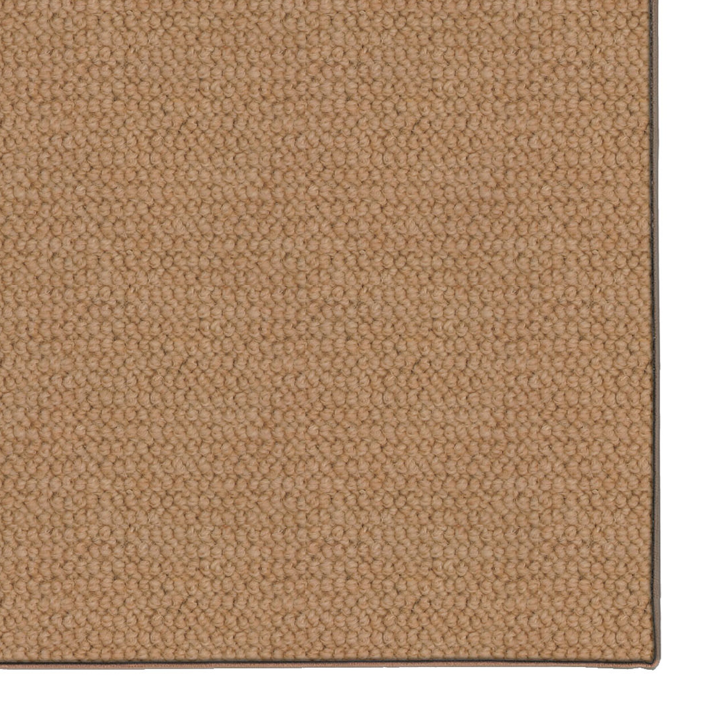 Linon Rhodes 3 x 5 Wool Natural Indoor Solid Area Rug in the Rugs