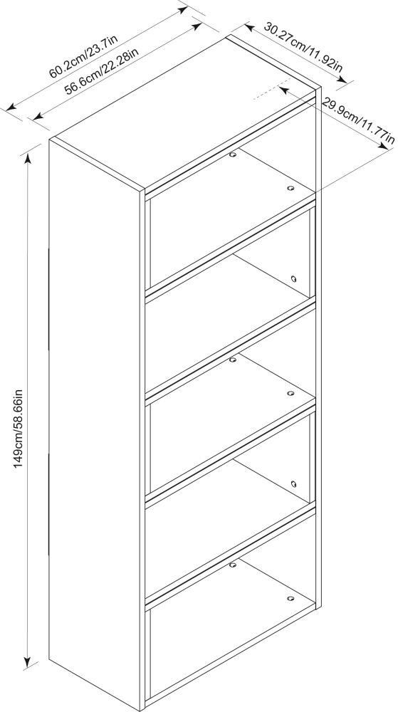 Legacy Home BKC-ZH15812-WLWS bookcases - View #4