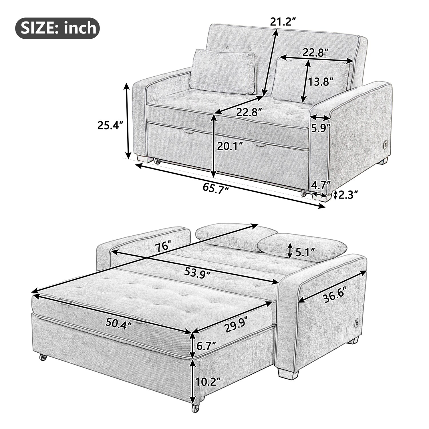 Bybafun YA3700220 Sofas-Loveseats - View #3
