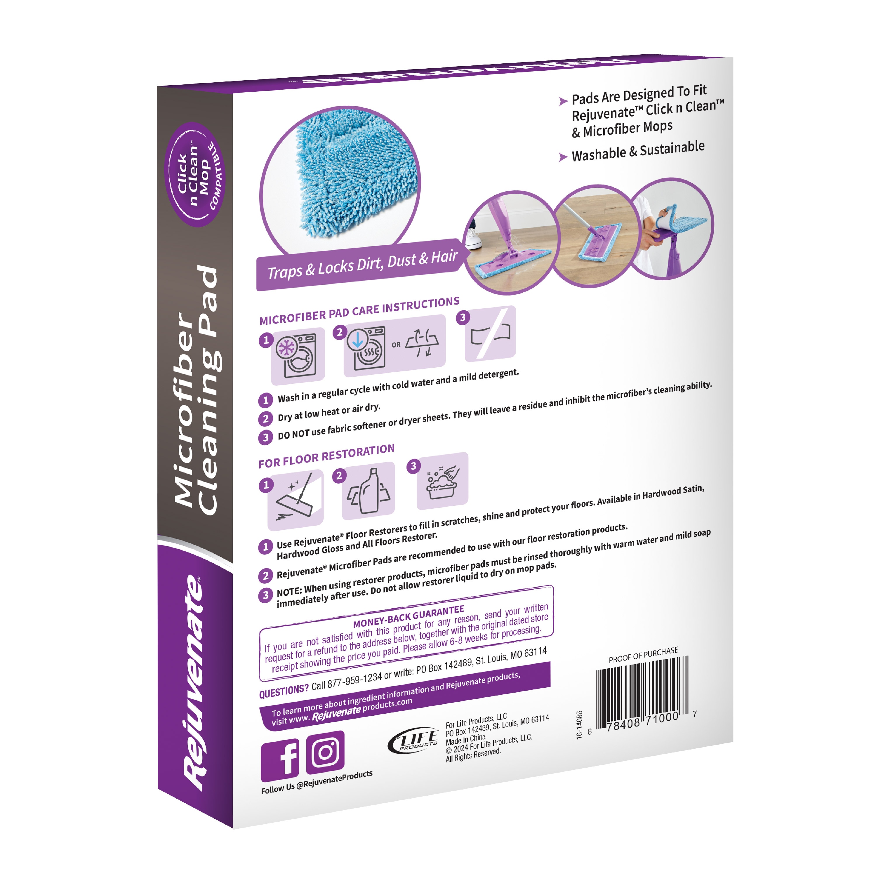 Rejuvenate RJCLICKMOPCLEAN Mop-Pads - View #12