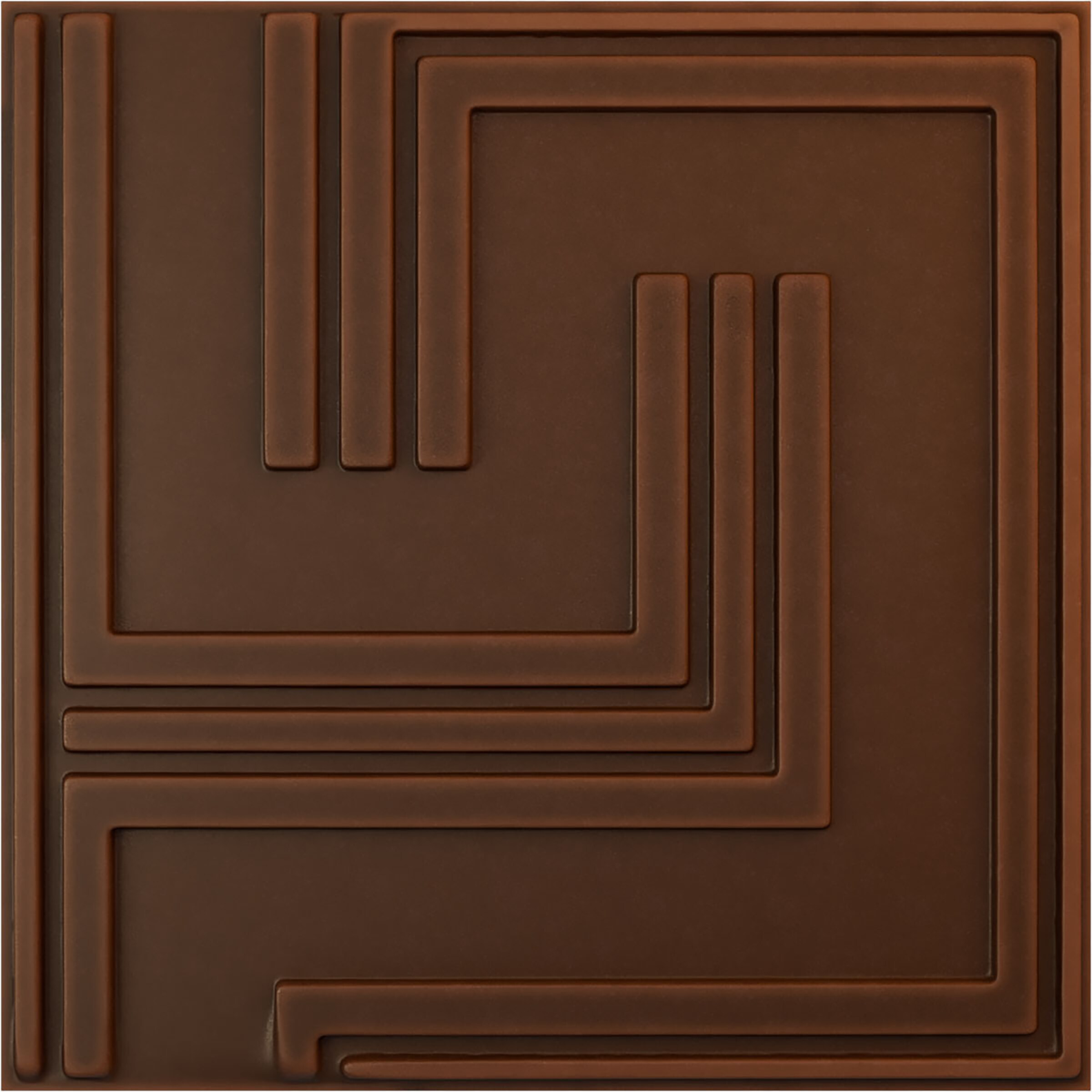 Ekena Millwork WP20X20GMDRU-CASE-12 19-5/8-in x 19-5/8-in Embossed Universal Aged Metallic Rust PVC Wall Panel 12 -Pack