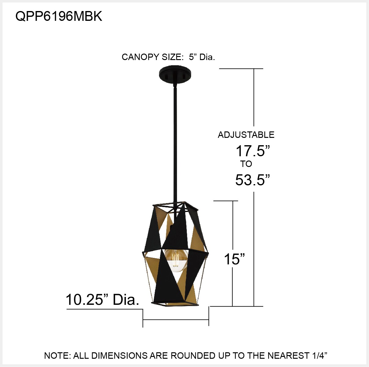 Quoizel QPP6196MBK Pendant-Lights - View #5