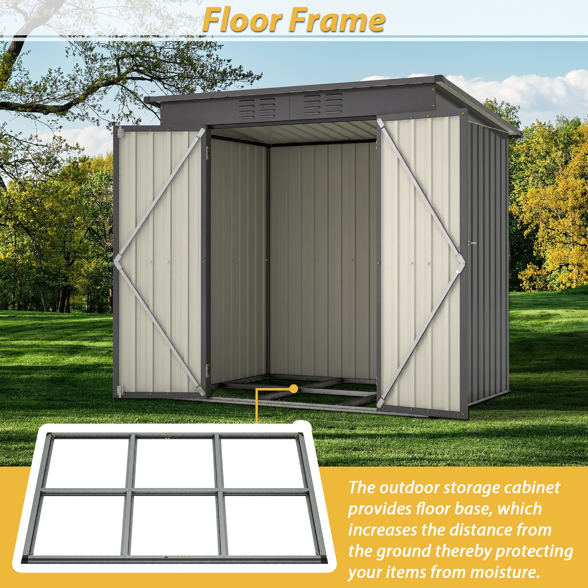 Xspracer ML-TH291WP Metal-Storage-Buildings-Sheds - View #6