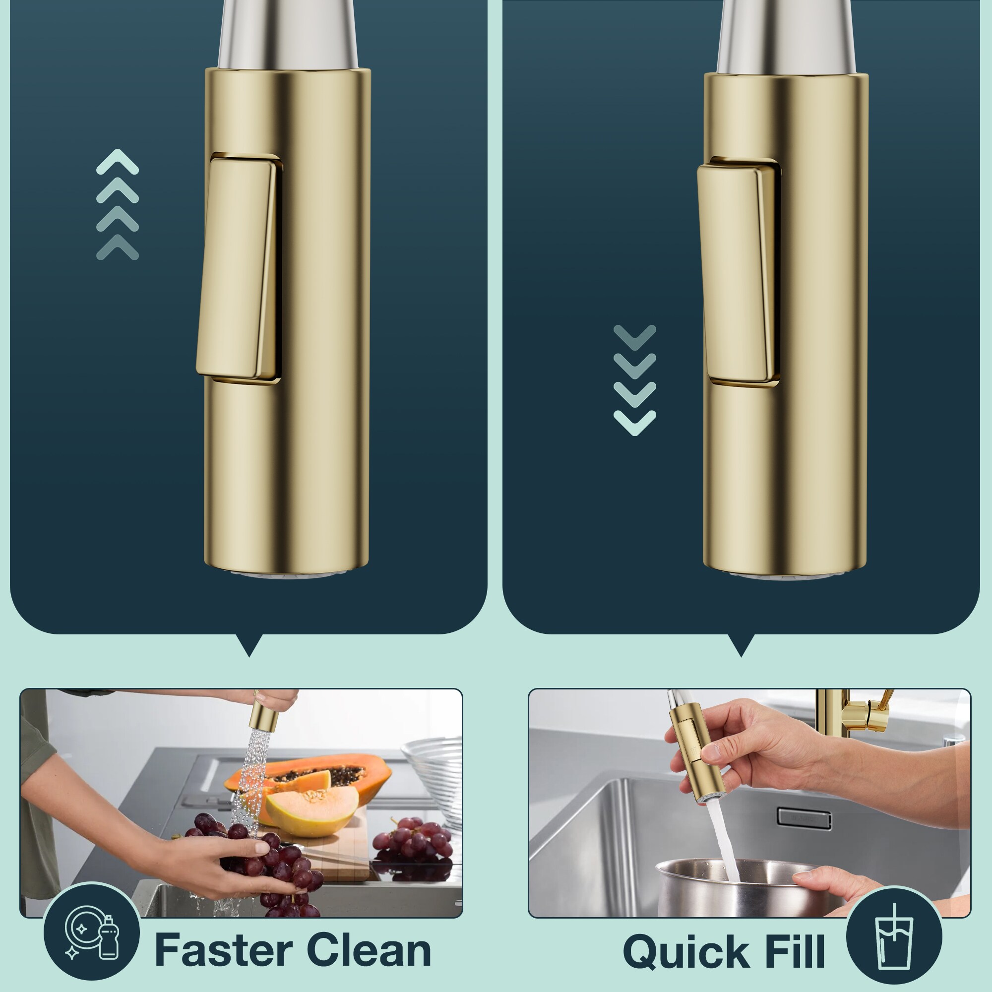 FORIOUS LL43000G Kitchen-Faucets - View #3