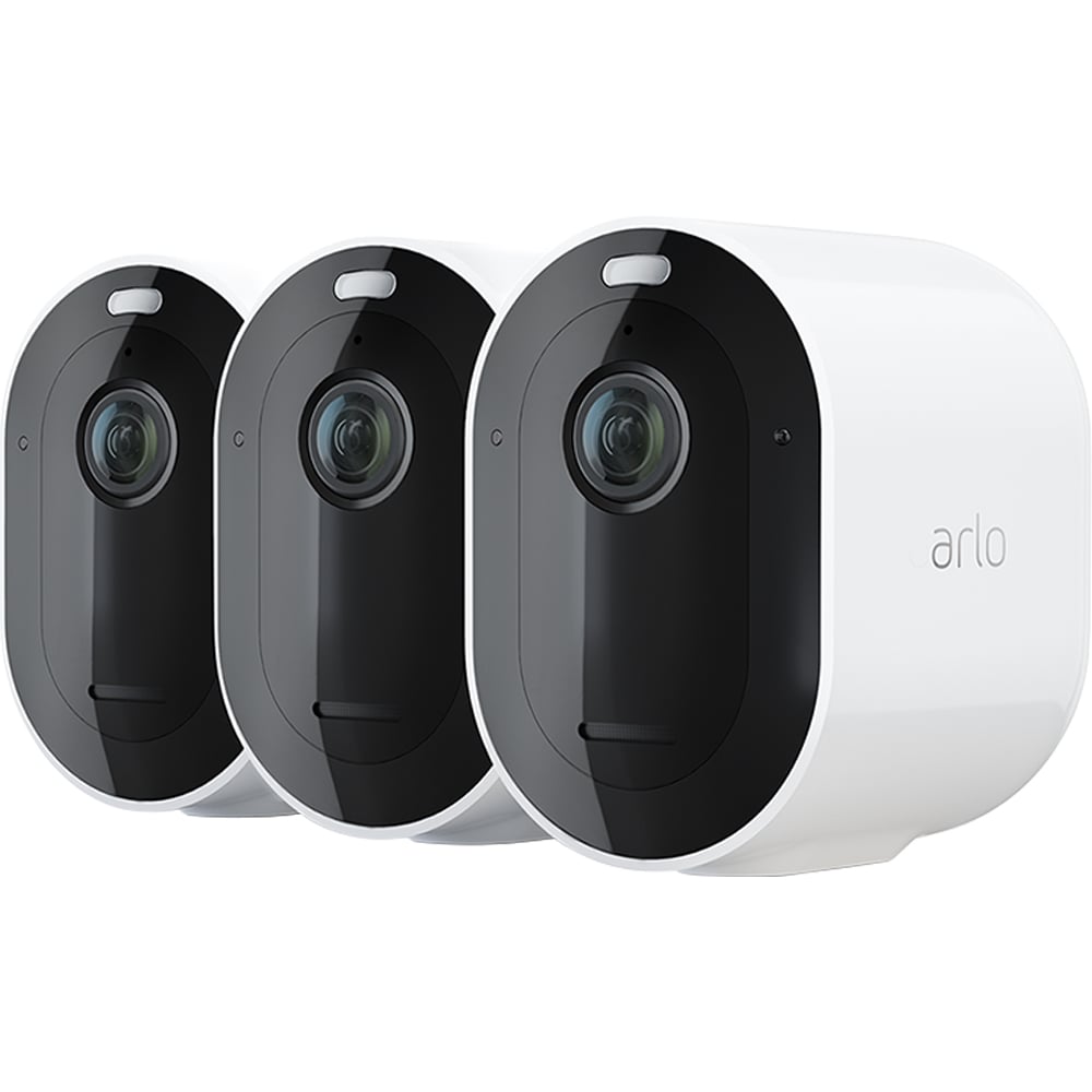 Arlo 4 Indoor/Outdoor 3-Camera Battery-operated Dome Internet Cloud-based Security System in the Security Cameras at Lowes.com