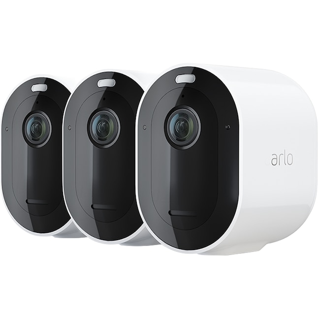 output Oprichter Giet Arlo Pro 4 Indoor/Outdoor 3-Camera Battery-operated Dome Internet Cloud-based  Security Camera System in the Security Cameras department at Lowes.com