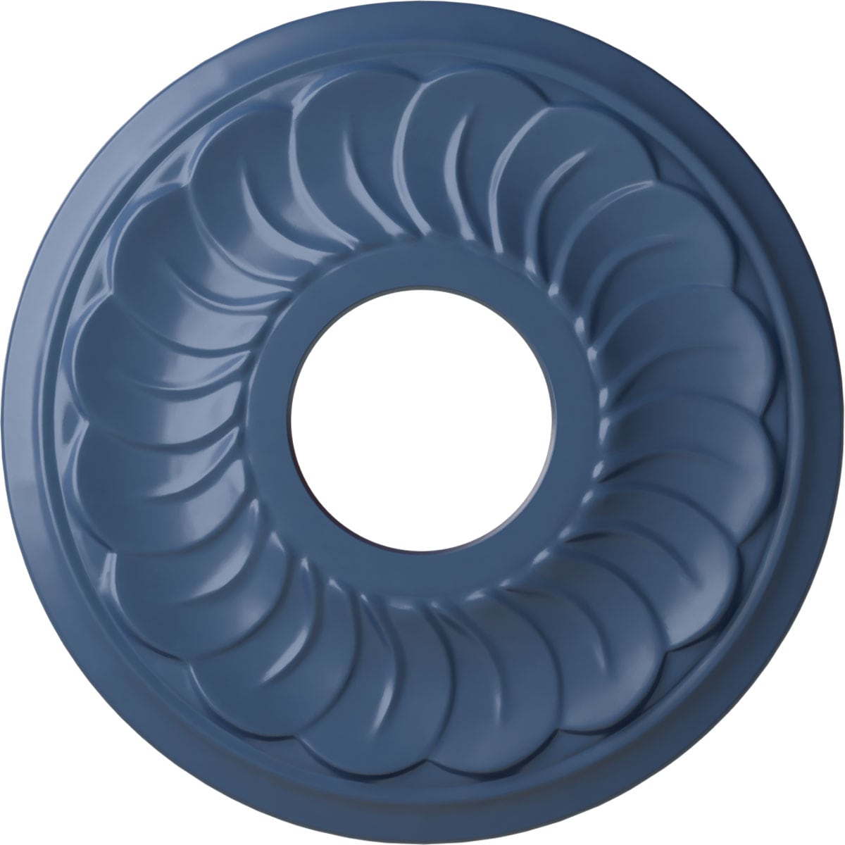 Ekena Millwork CM11BLAMF Blackthorn 11.75-in W x 11.75-in L Painted Americana Polyurethane Whole Ceiling Medallion
