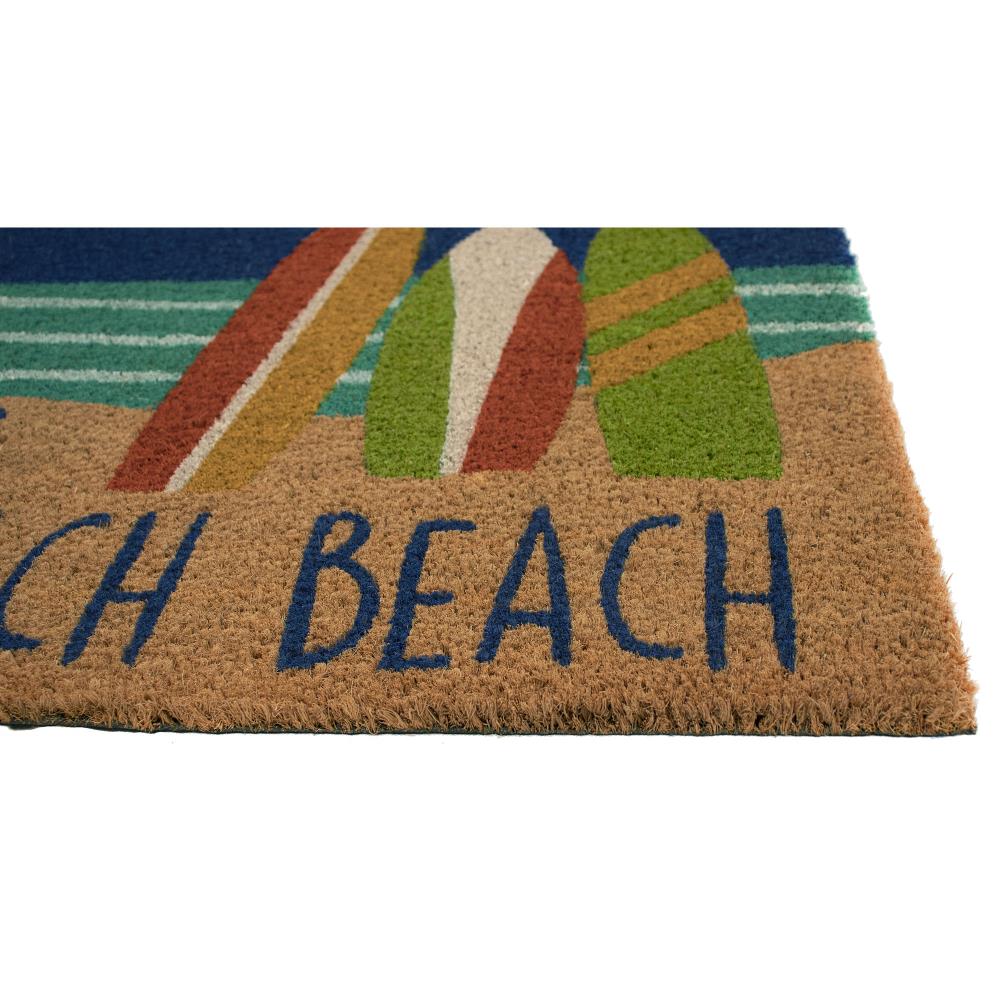 Liora Manne 1-1/2-ft x 2-1/2-ft Ocean Coir Rectangular Outdoor Door Mat ...