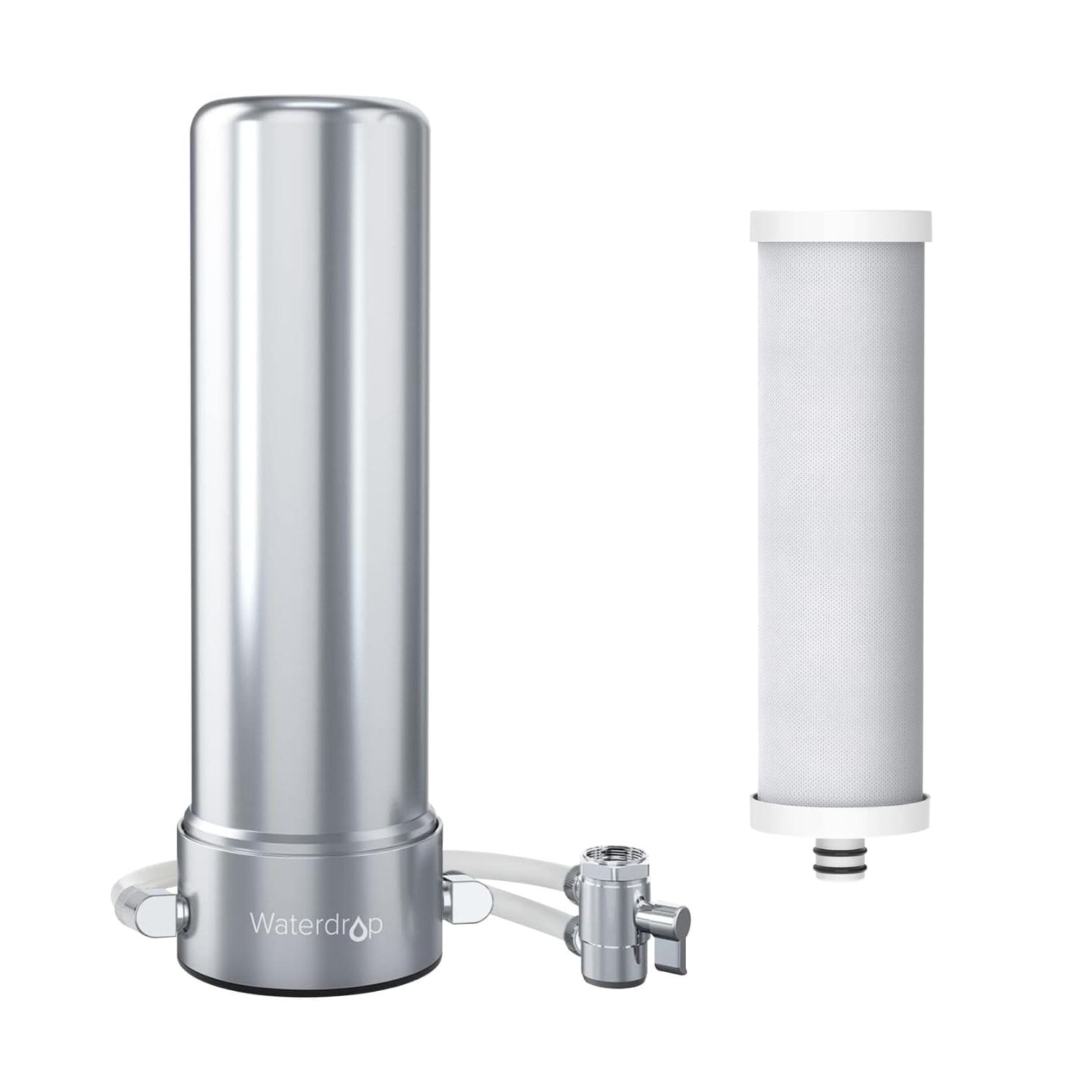 Waterdrop B-WD-CTF02-SET Stainless Steel Countertop Filter System Carbon block Silver Counter top filter