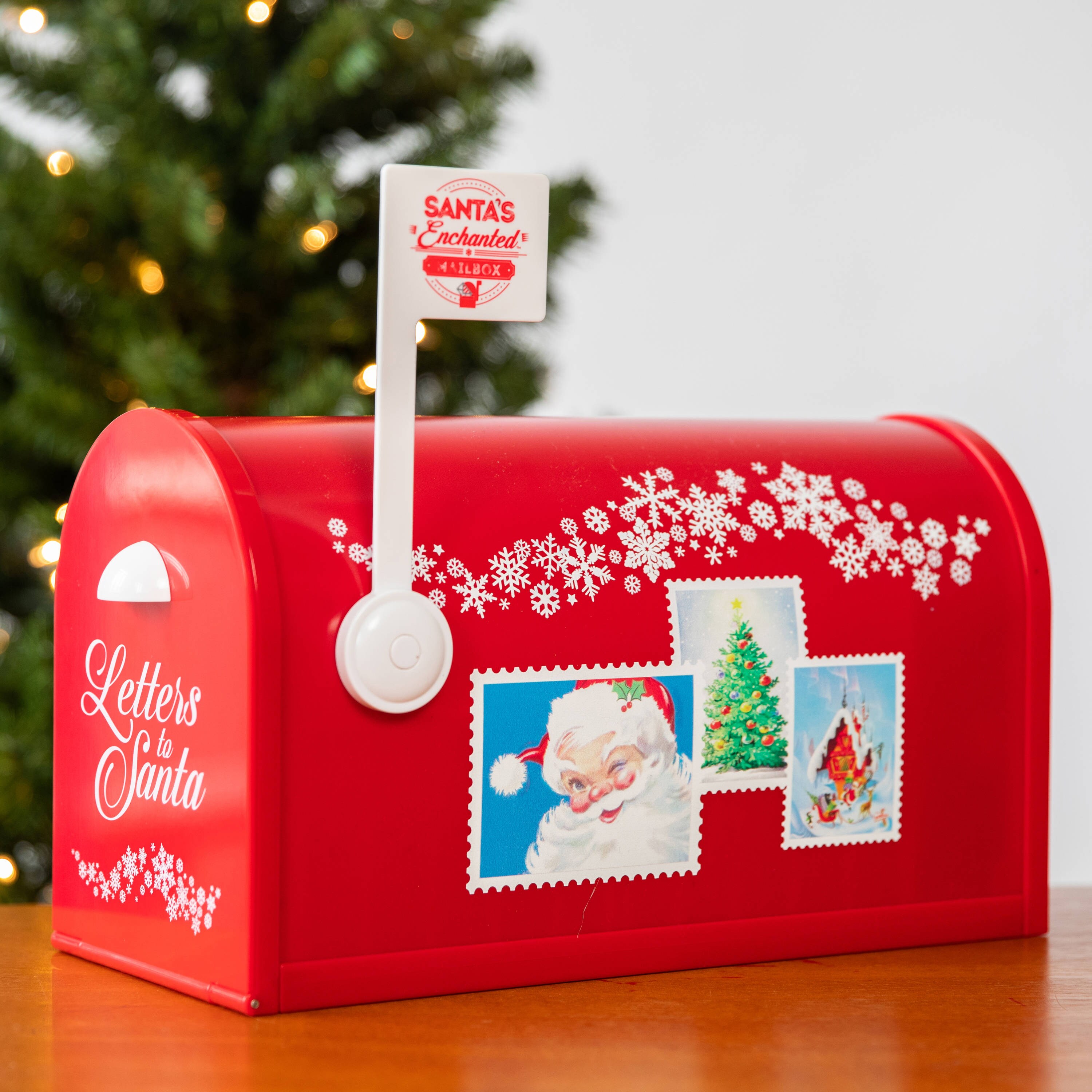 New Mr Christmas 24065 Santa's Enchanted Mailbox One Size Red 