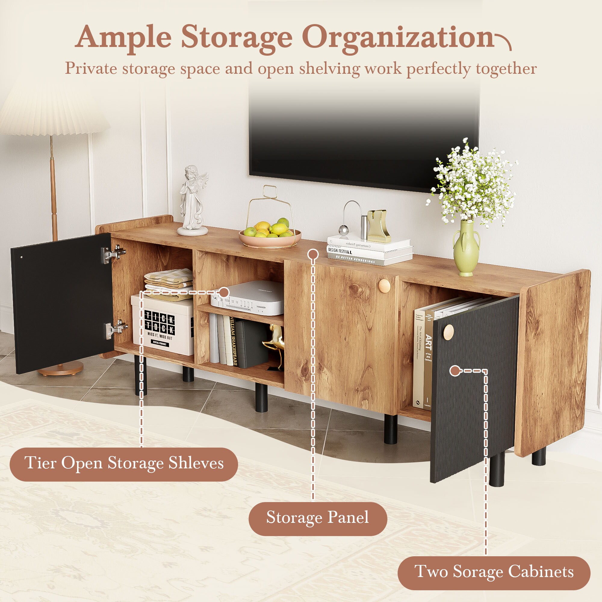 JIMSMAISON JMMRSTS27BRO Tv-Stands - View #6