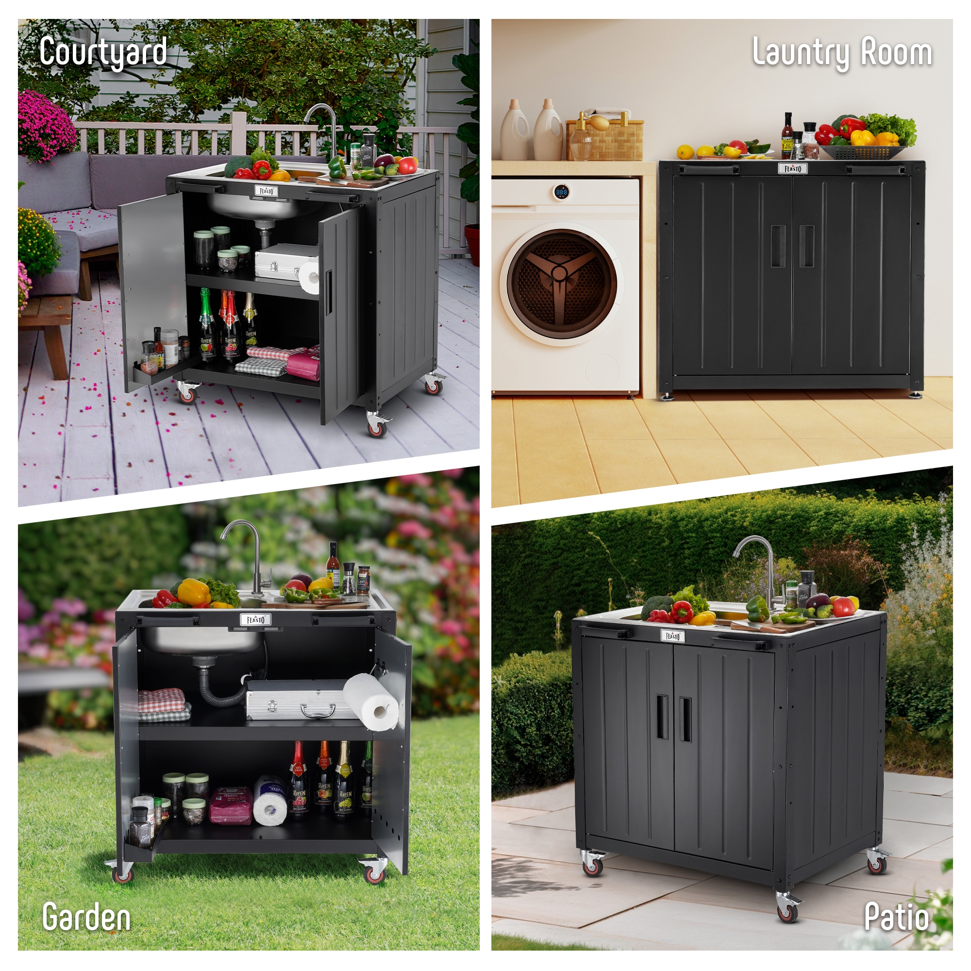 Feasto KT2435D Grill-Carts-Grill-Stands - View #8
