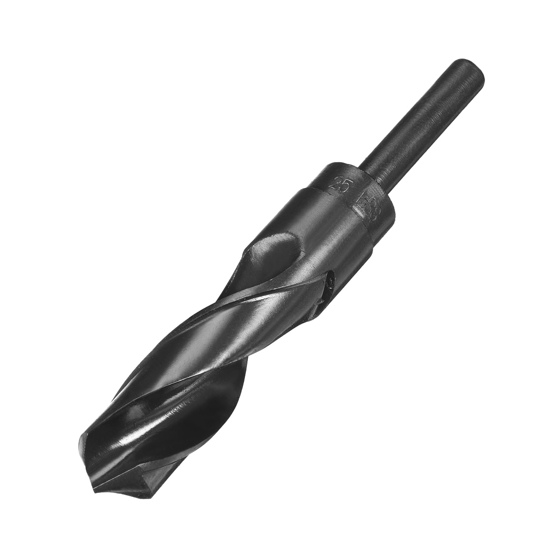 Unique Bargains Reduced Shank Drill Bit 25mm Black Nitride Coated with 1/2 Inch Straight Shank High Speed Steel HSS 9341 Twist Drill Bit for Stainless Steel Alloy Metal Plastic #S26031700UX4197
