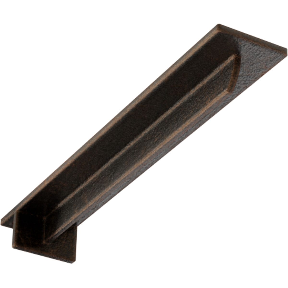 Ekena Millwork BKTM03X18X02HEABZ Heaton Hidden 18-in x 3-in x 2-in Antique bronze Steel Countertop support bracket