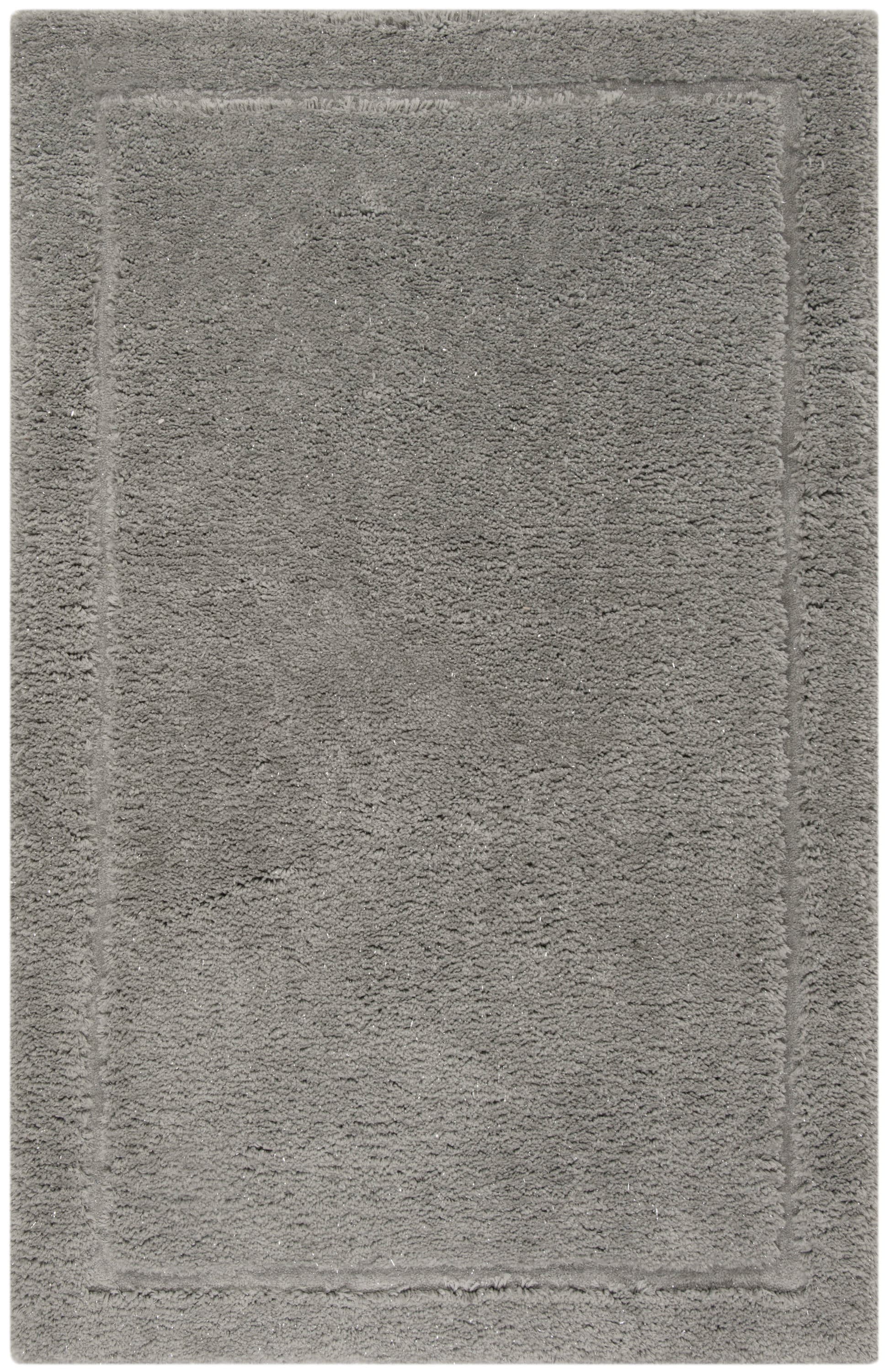 Safavieh GLS101F-5 Glamour Shag Vonetta 5 x 8 (ft) Tufted Polyester Gray Rectangular Indoor Solid Farmhouse/Cottage Area rug