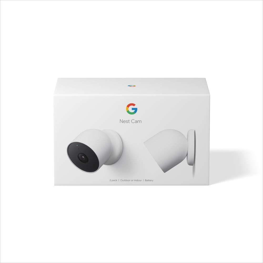 Google Nest Cam - Battery-Powered Wireless Indoor and Outdoor Smart Home  Security Camera - 2 Pack
