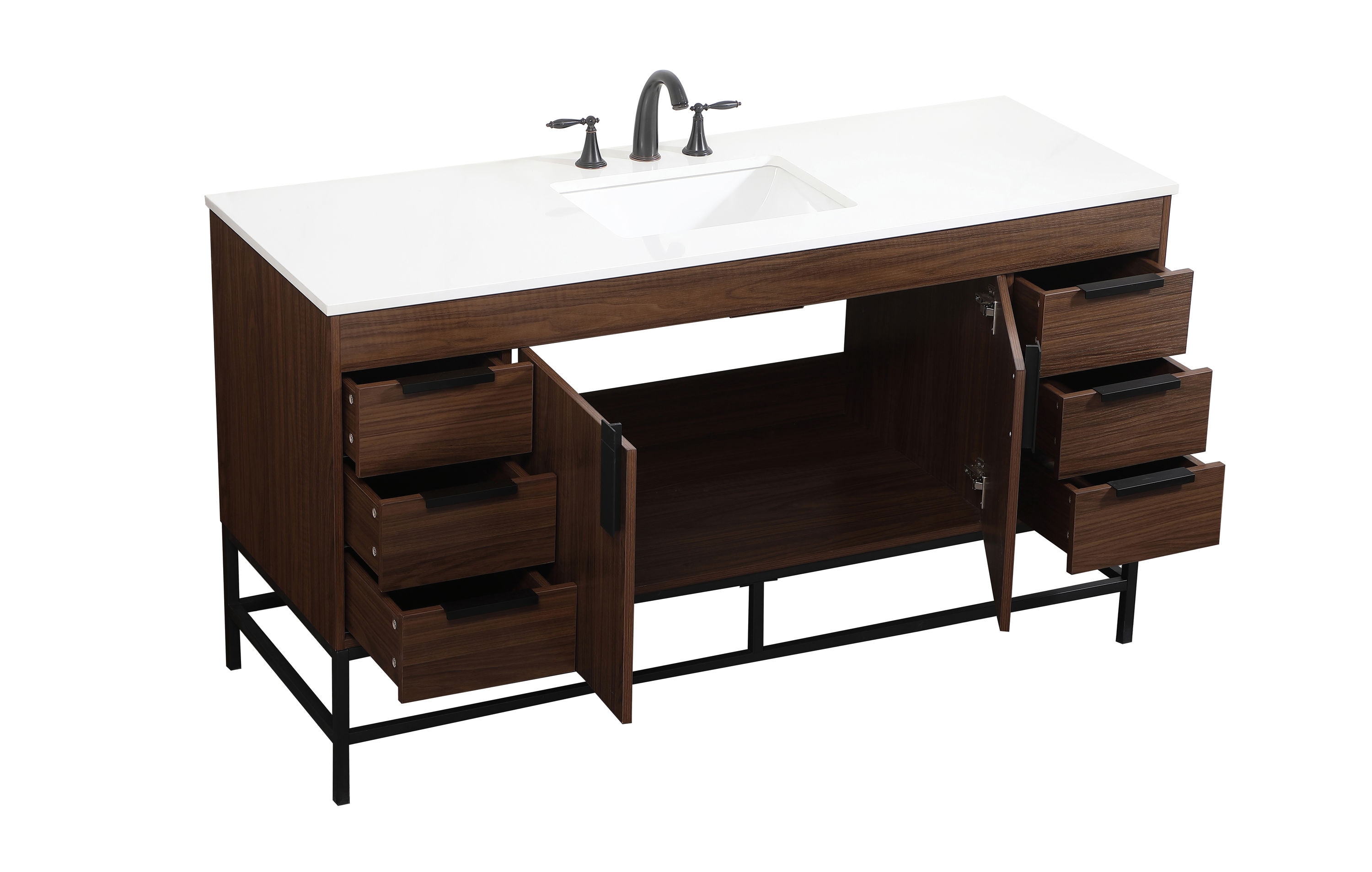 Elegant Decor HF146580MWT Bath-Vanity-Combo - View #10