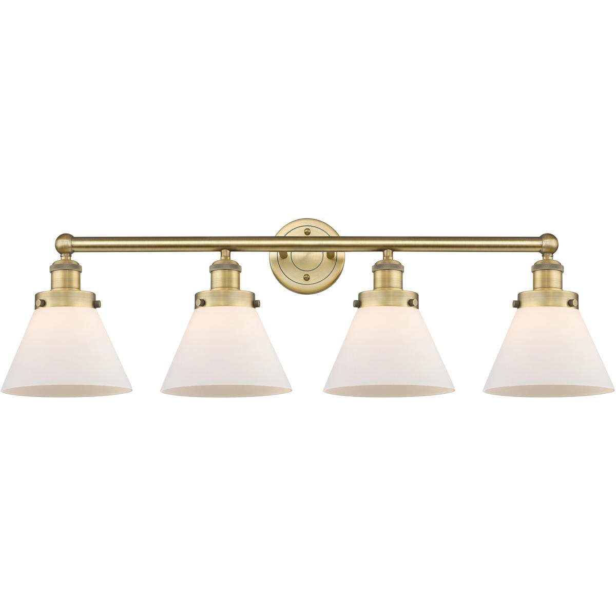 Innovations Lighting -  616-4W-BB-G41 Cone Bathroom Vanity Light Brushed Brass