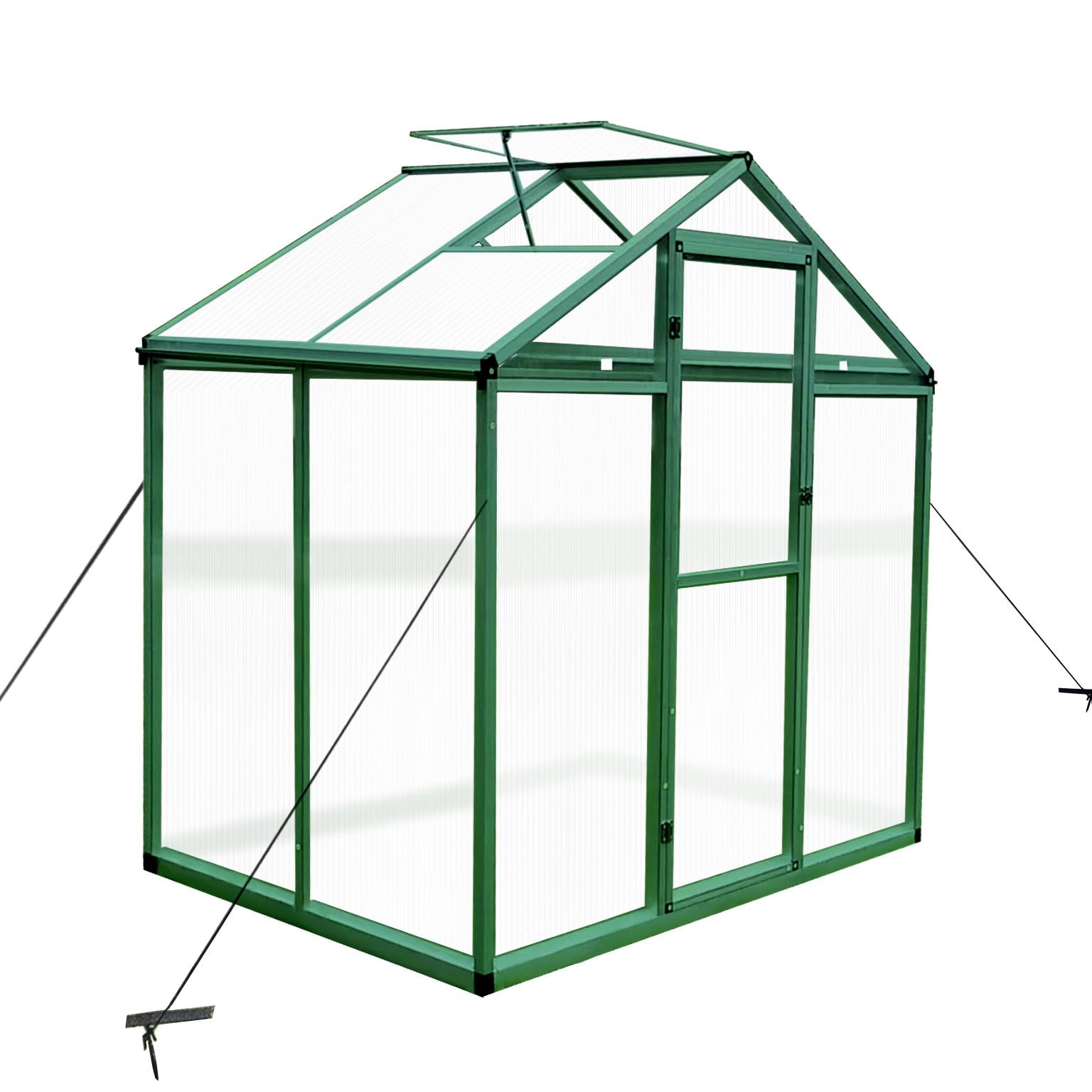 Bayfeve BF-288501-GH 4-ft L x 6-ft W x 7.2-ft H Green Greenhouse