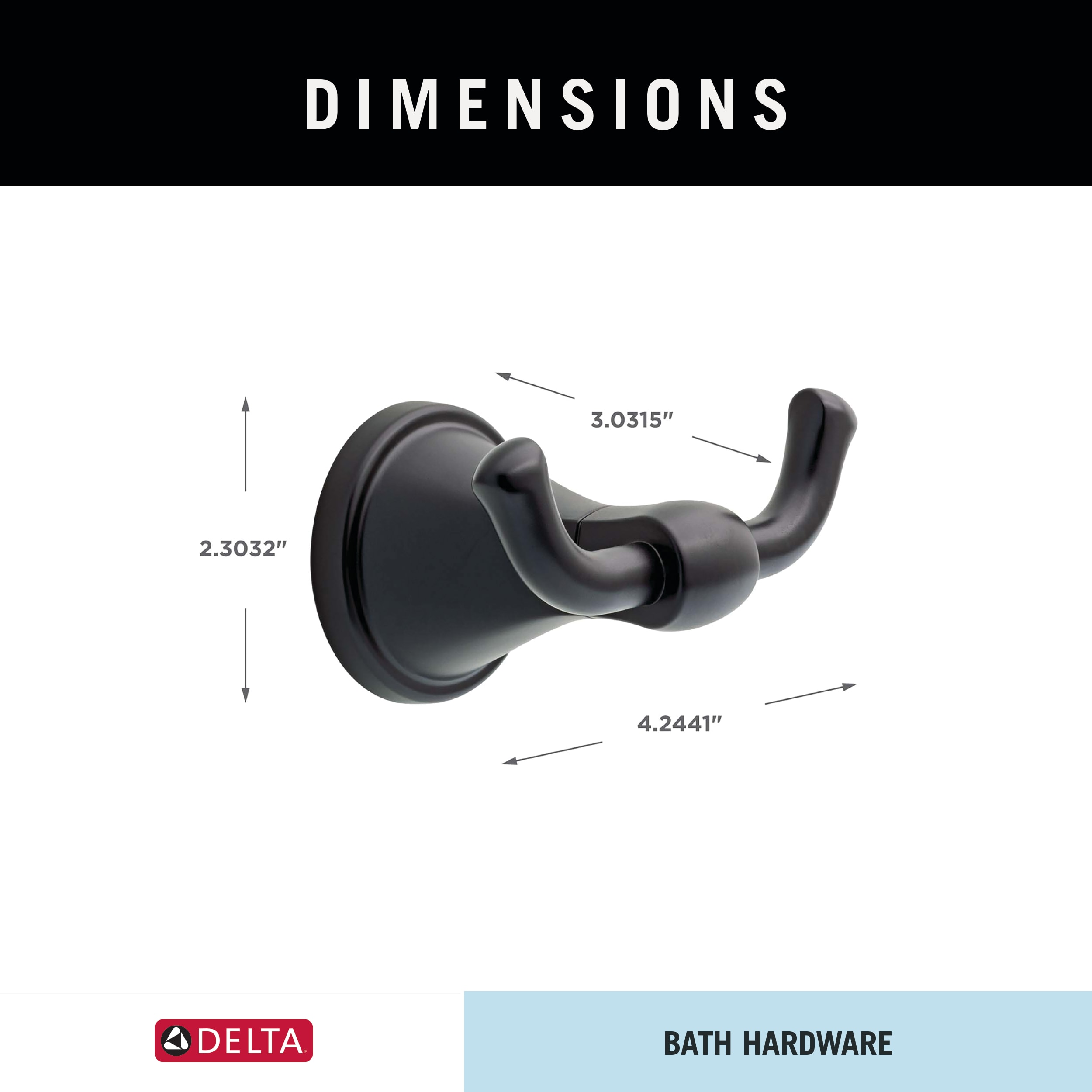 Delta BCK35-MB Robe-Hooks - View #8