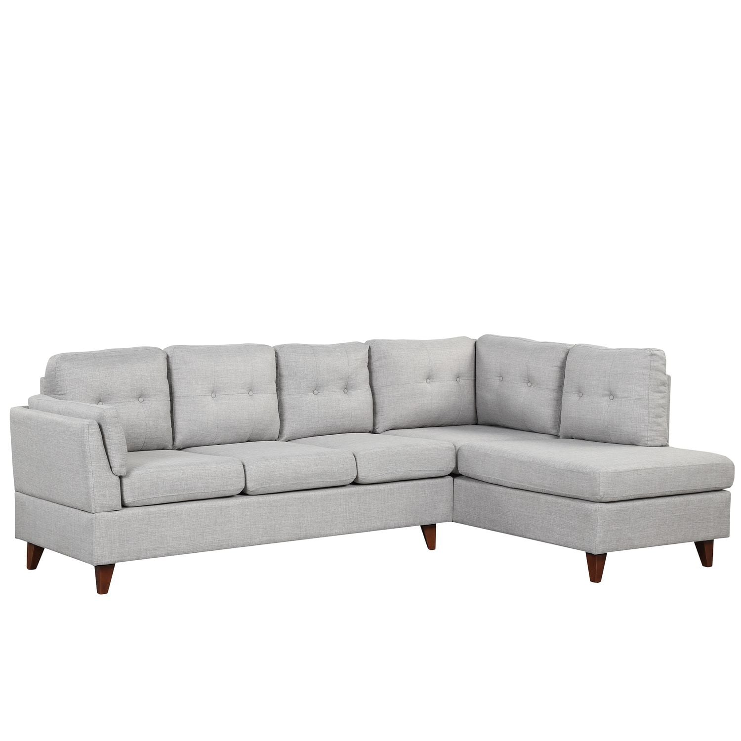 JASMODER SG000590AAE 64.76-Inches Modern Gray Sofa