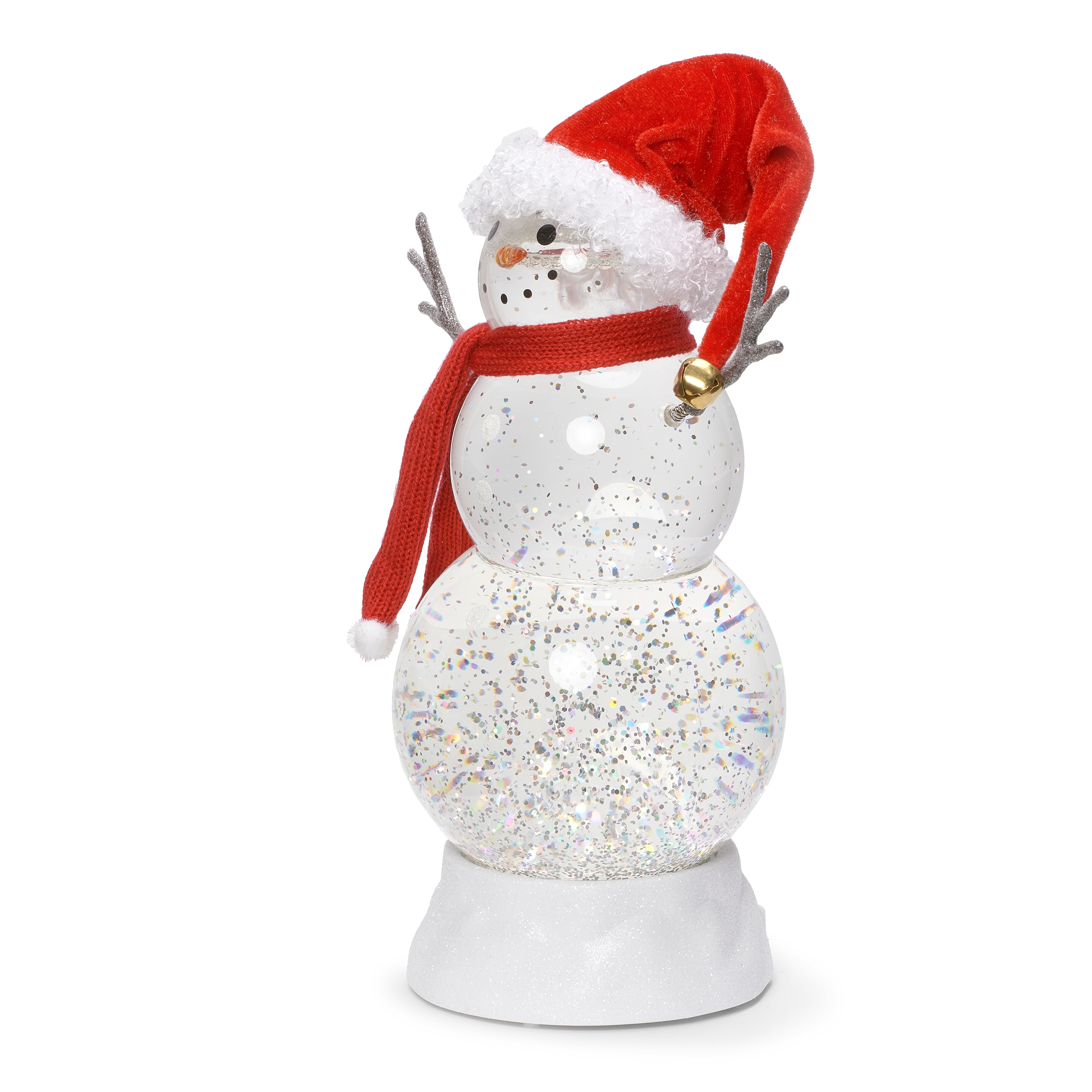 11.25" LED Lighted Snowman Christmas Snow Globe Centerpiece
