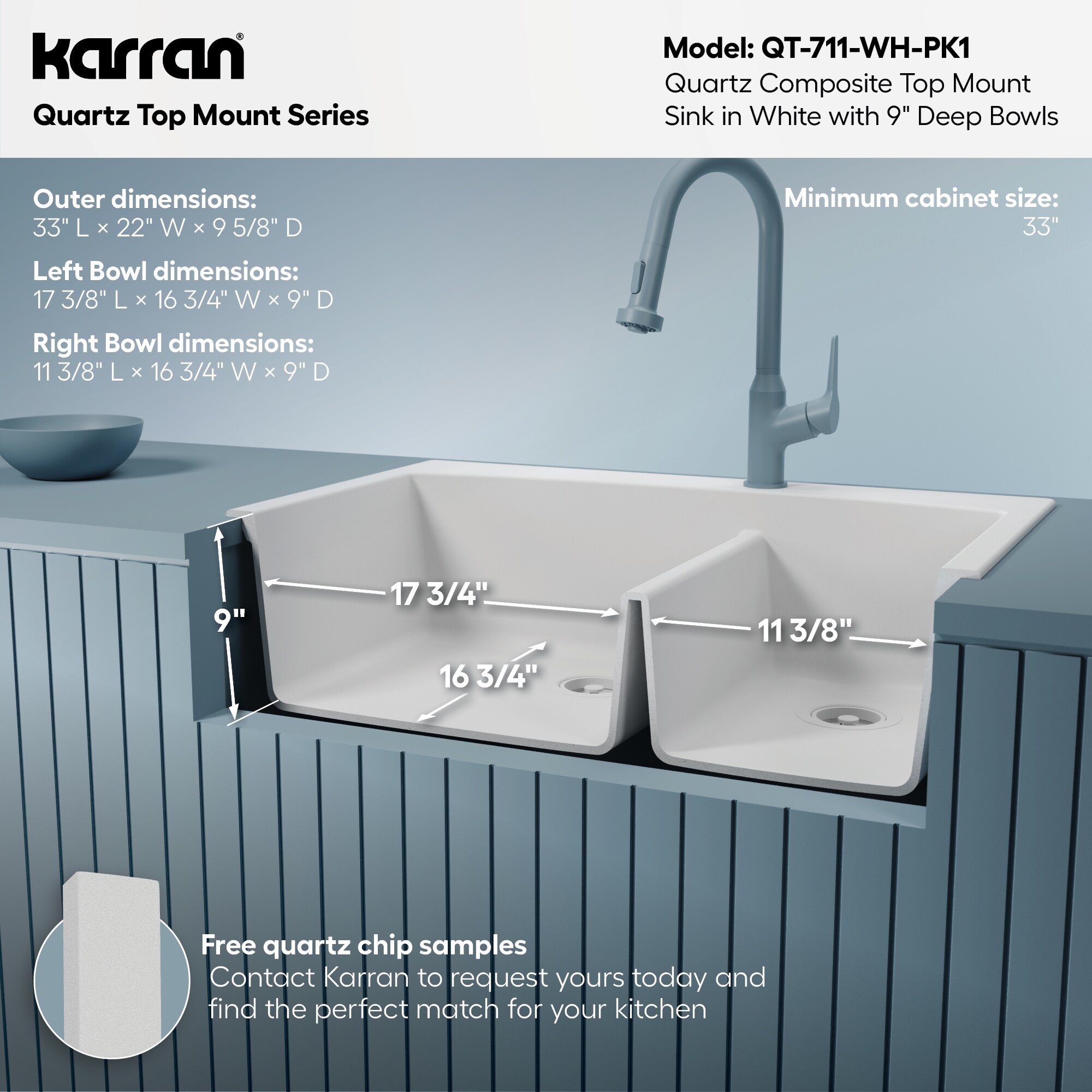 Karran QT-711-WH-PK1 Kitchen-Sinks - View #7