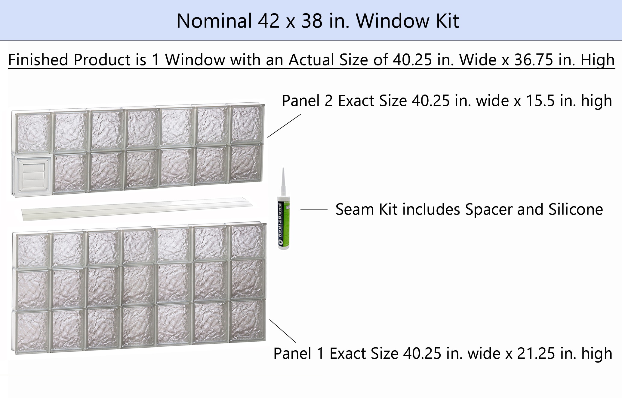 REDI2SET D4238IS Glass-Block-Windows - View #2