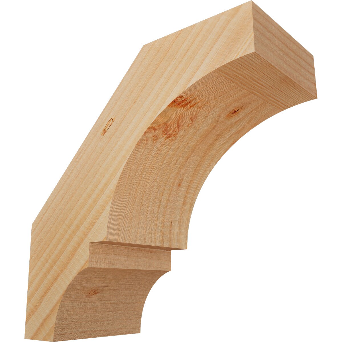 Ekena Millwork BRC06X12X12BOA00SDF 5-1/2-in x 12-in x 12-in Douglas Fir Unfinished Wood Balboa Smooth Knee Brace