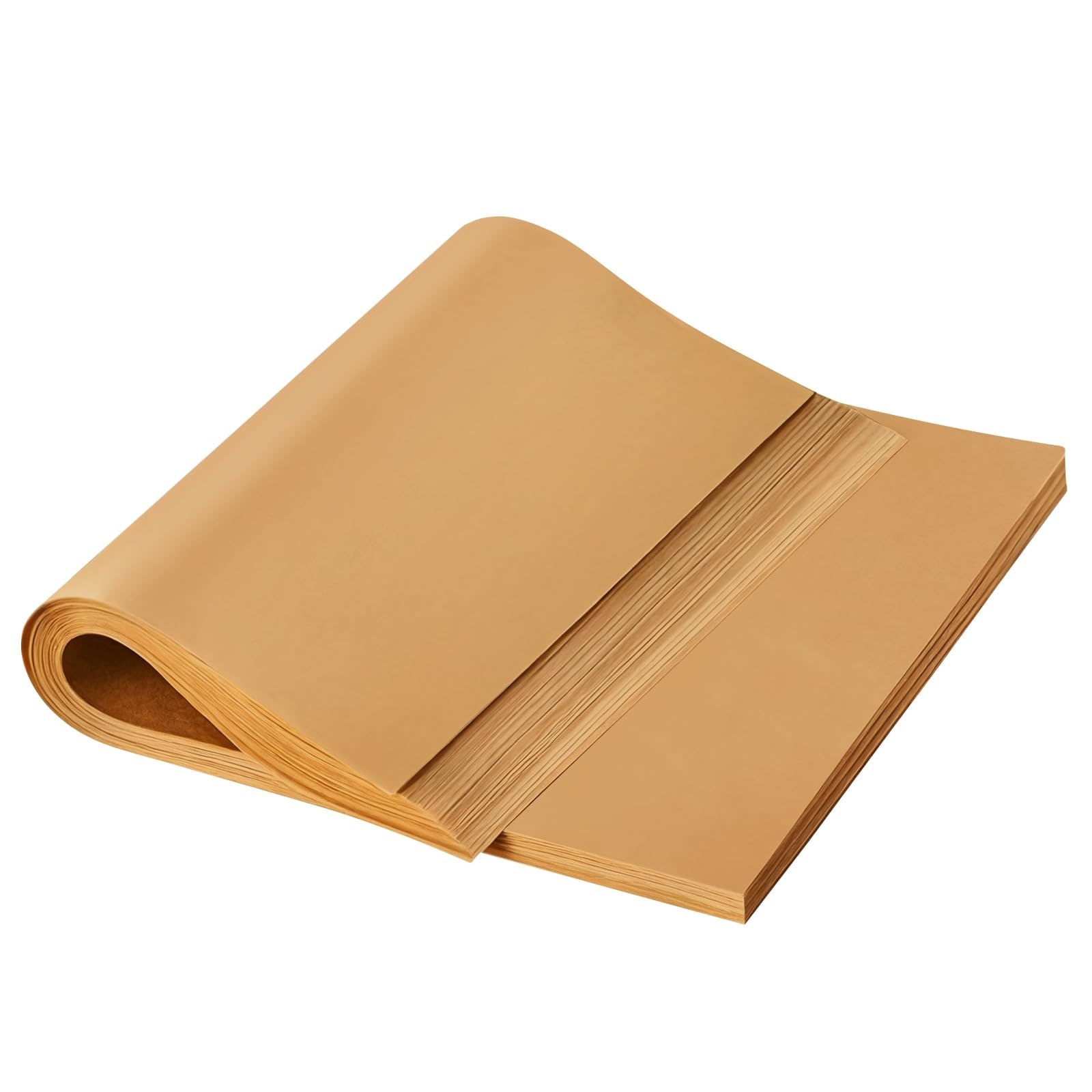 Anqtovp  100pcs 12x16 inch Unbleached Parchment Paper Sheets Heavy Duty Non Stick Brown Liners for Baking Oven Air Fryer Cooking Wrapping Food