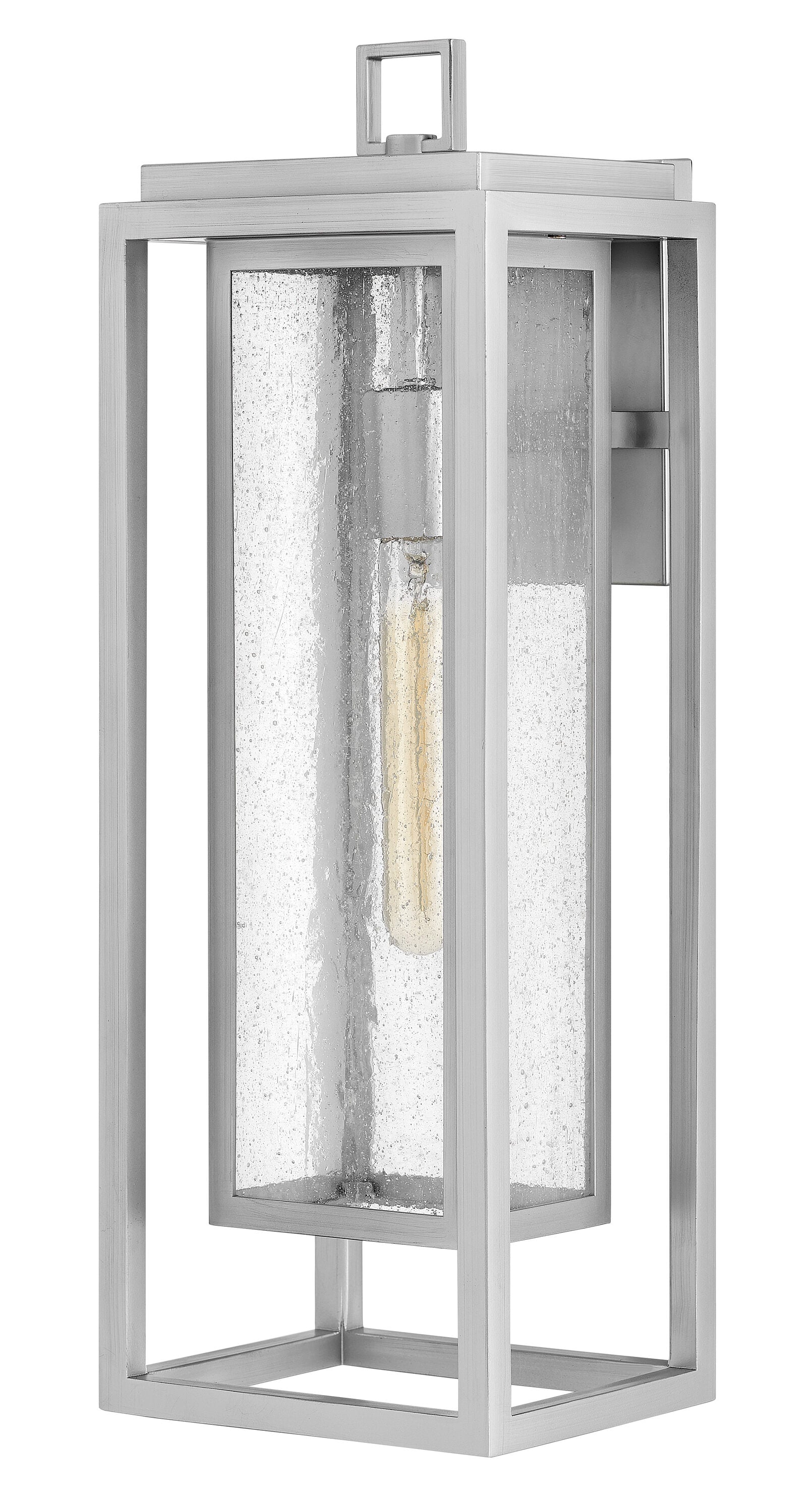 Hinkley 1005SI Republic 1 -Light 20-in H Satin Nickel Hardwired Integrated LED Outdoor Wall Light