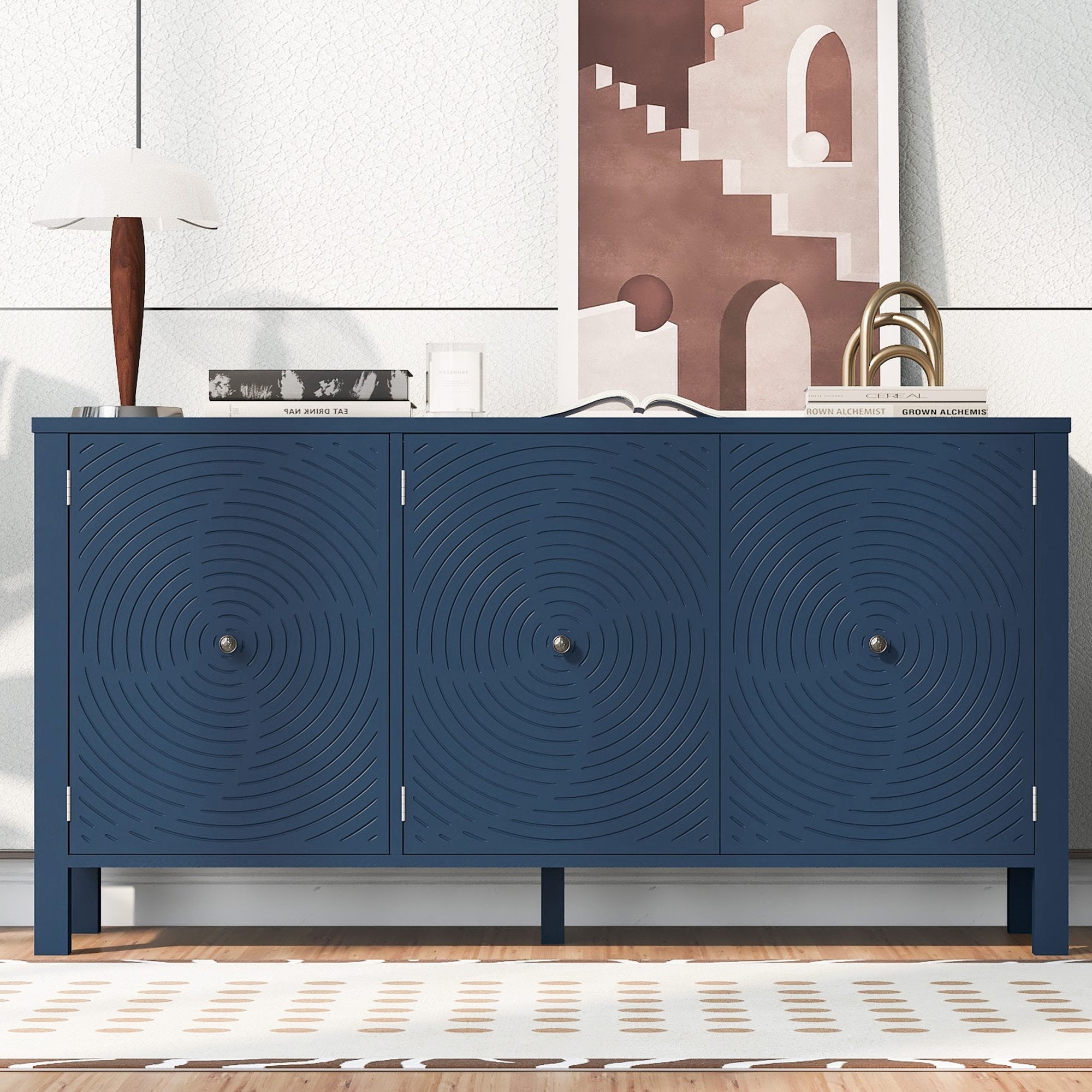 Bella Depot BDS-711P411V Contemporary/Modern Blue Sideboard