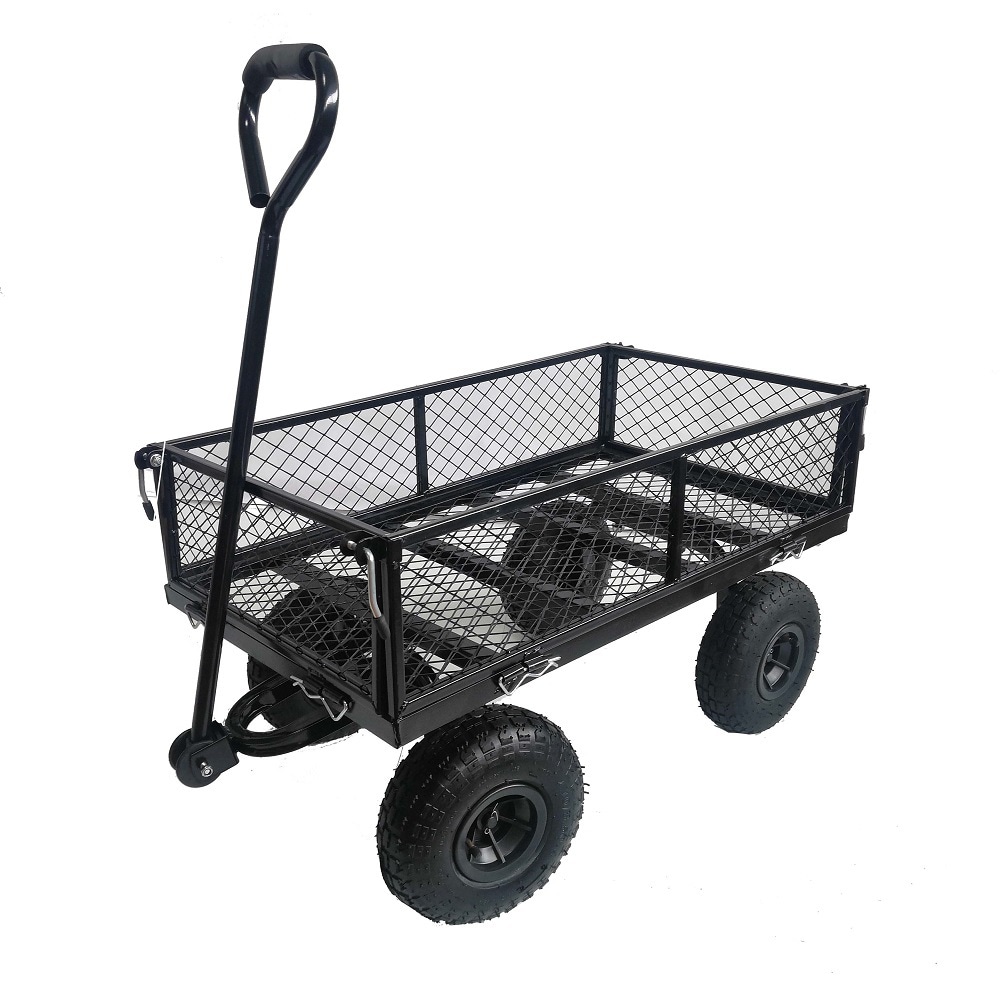 Kahomvis Garden Cart 3-cu ft Steel Folding Yard Cart in the Yard Carts ...