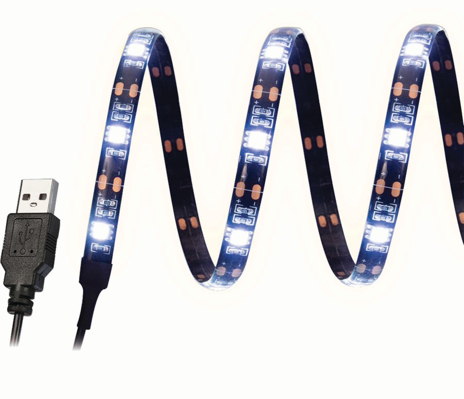 Hype 12FT Black Light USB LED Flexible Light Strip - Energy Efficient -  Black - Easy to Install - Great for Parties - Flexible Backing in the Strip  Lights department at
