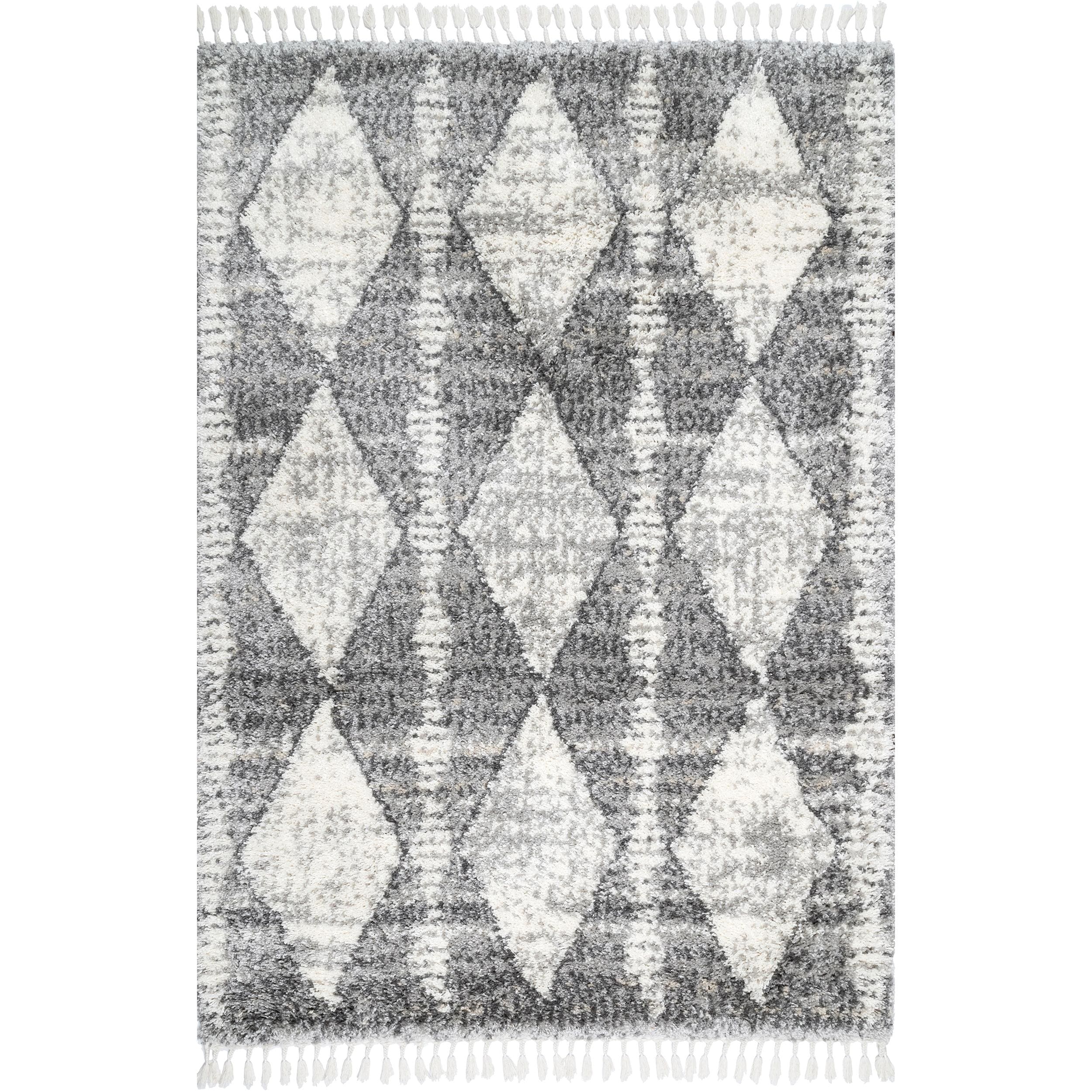 nuLOOM KKEL05A-2608 Selah 2 x 8 (ft) Loomed Polypropylene Gray Rectangular Indoor Geometric Runner rug